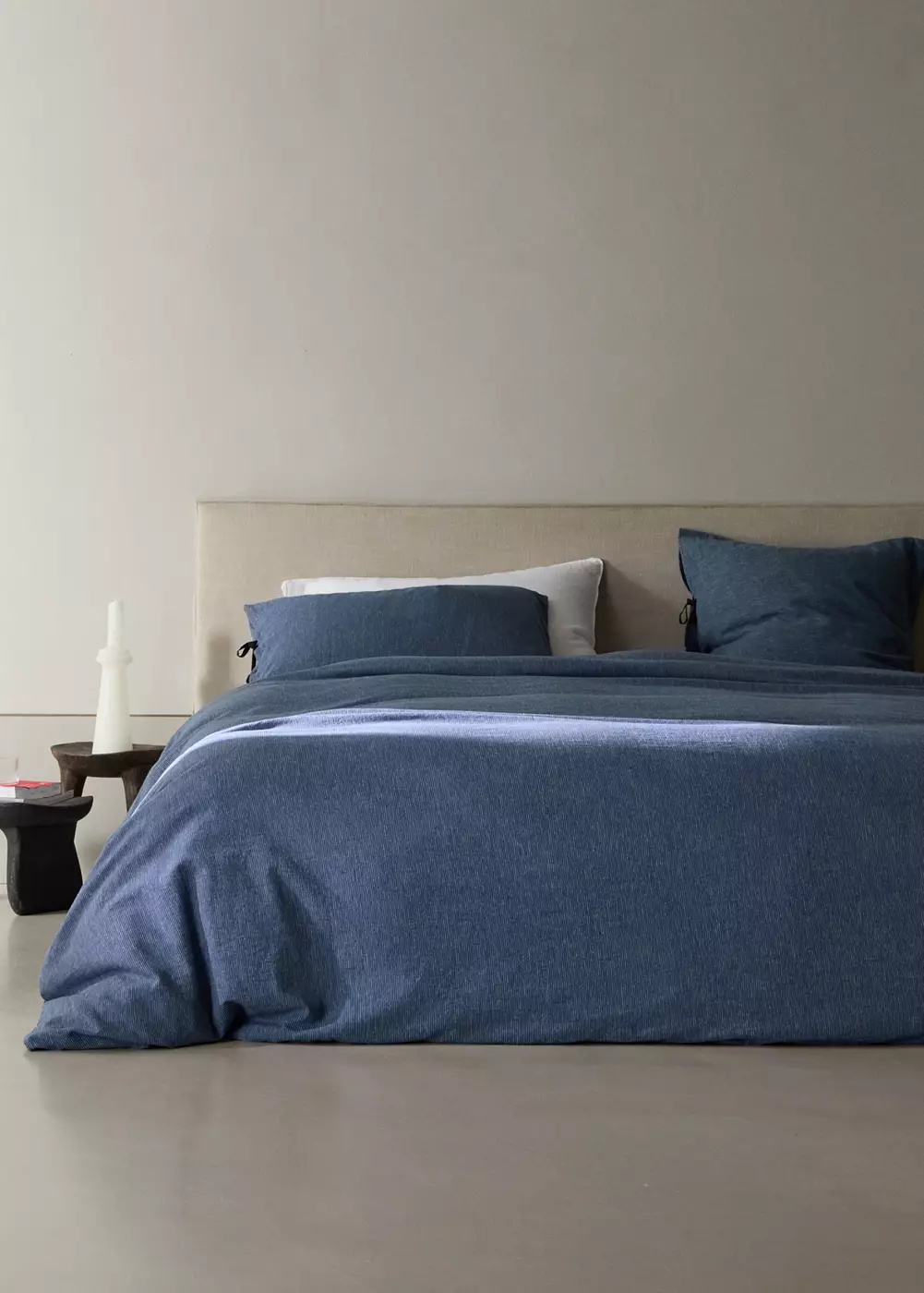 Housse de couette lin et coton Lit 150/160 cm, MANGO HOME