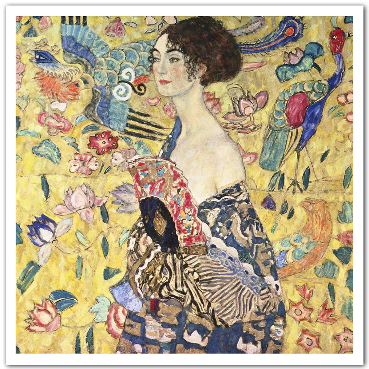 Poster La femme à l'éventail - Gustav Klimt, HEXOA