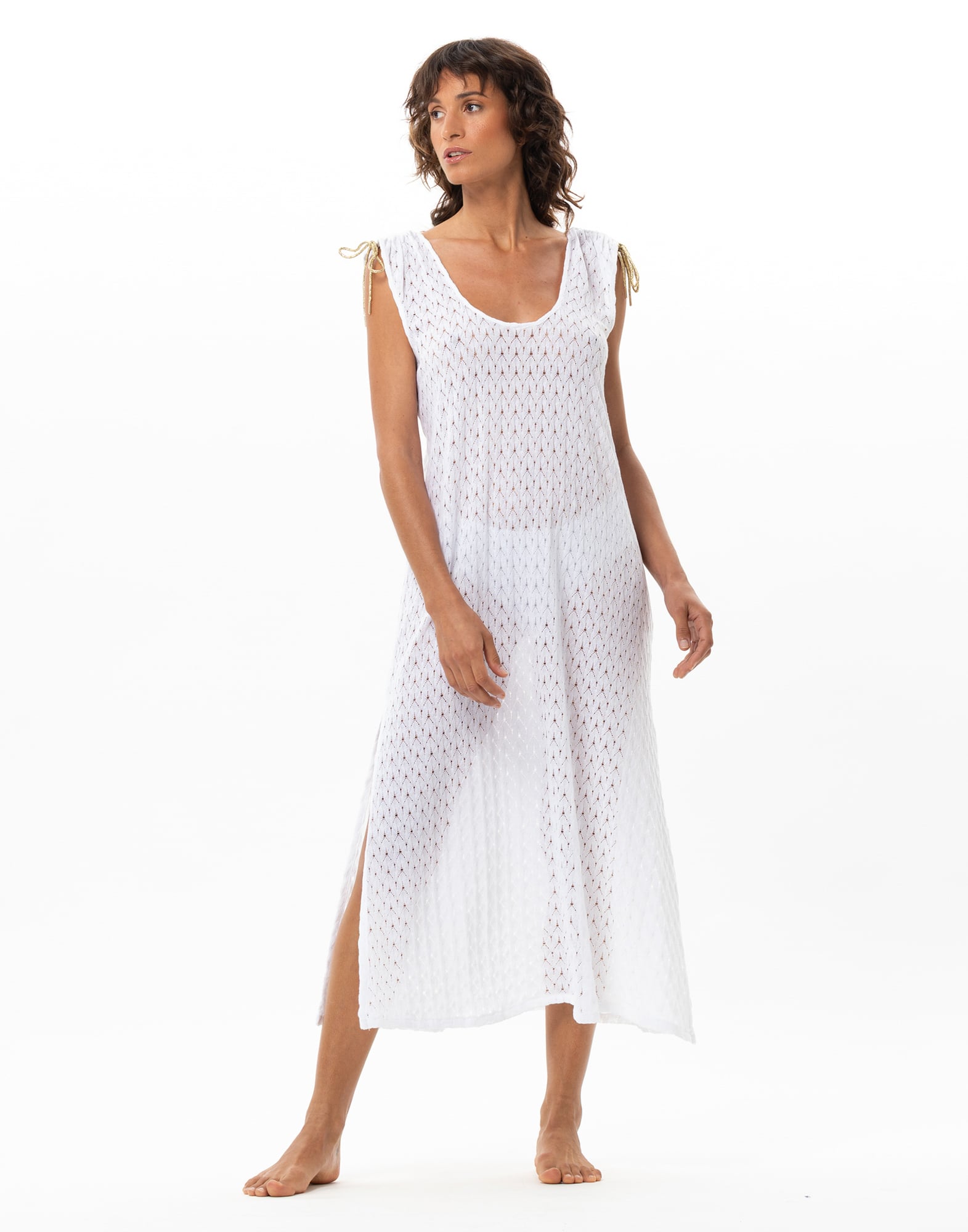 Robe en maille ajourée PAILLETTE 241, LE CHAT