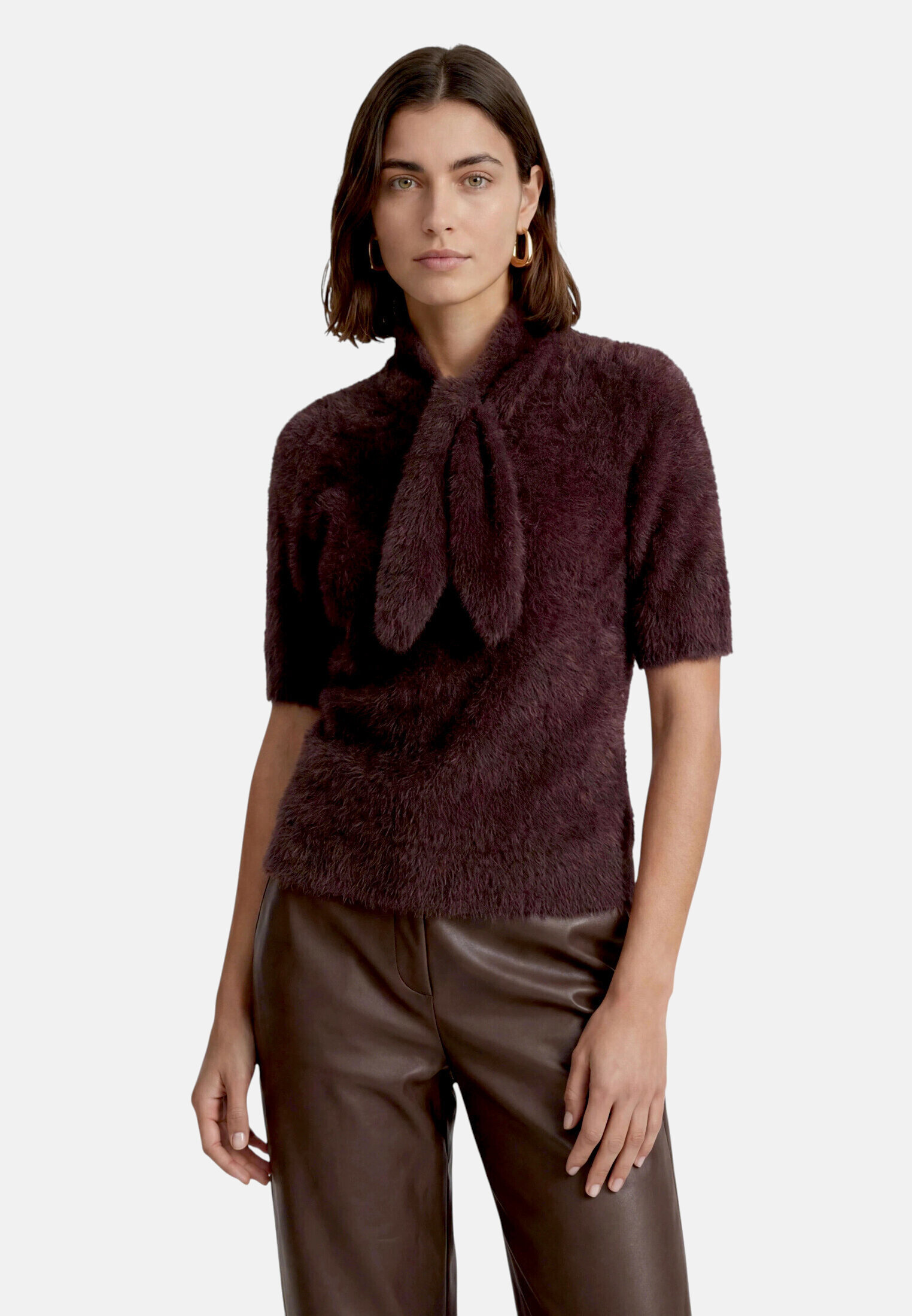 Pull-over en maille manches courtes, ZERO