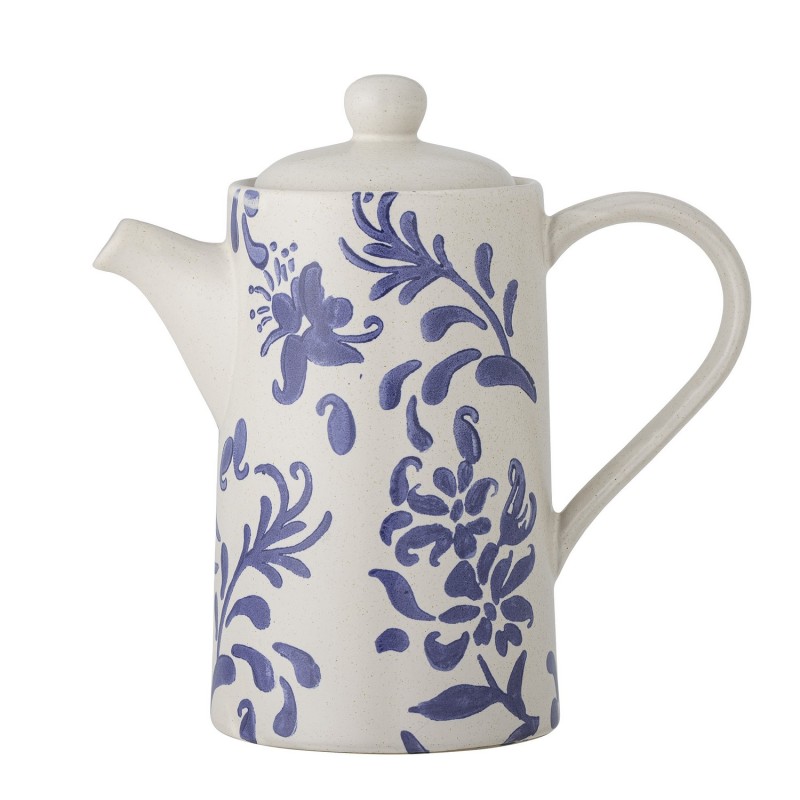 Théière vintage grès motif fleurs Petunia, BLOOMINGVILLE