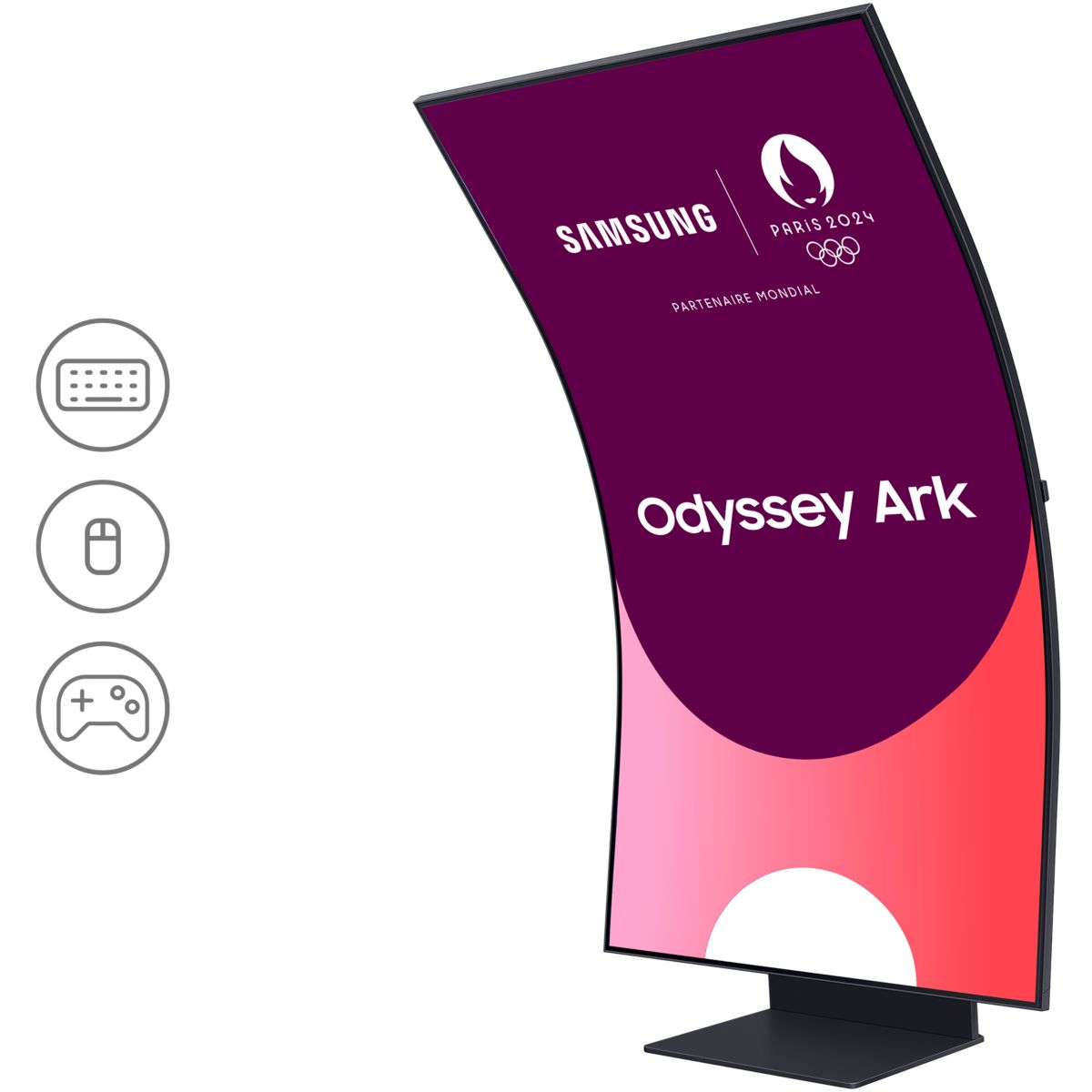 Ecran PC Gamer ARK LS55CG970 55" incurvé 1000R 3K 165Hz VA HDR10+, SAMSUNG