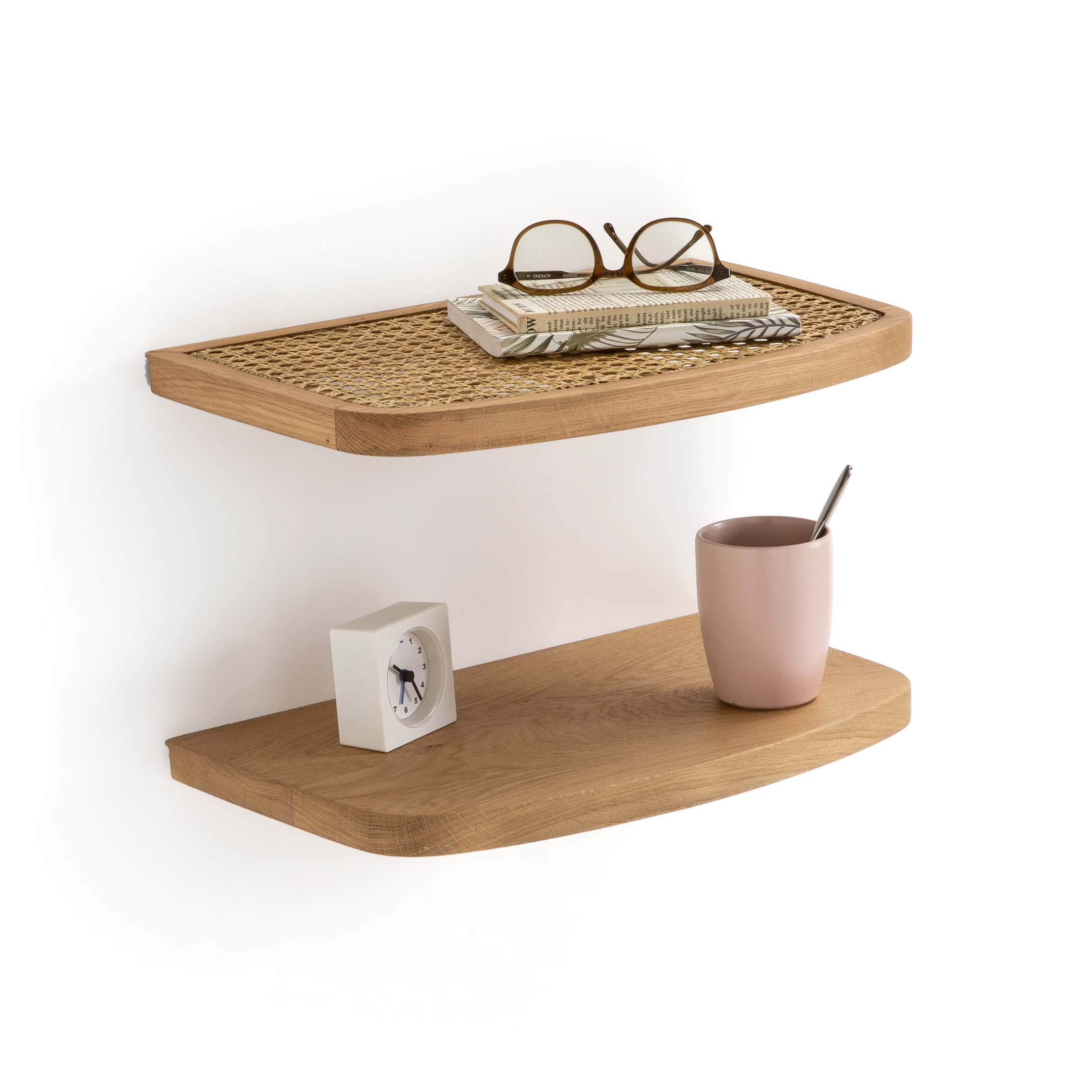 Comodino da bagno per lavandino Baltesi 118, Rovere Artisan + Nero, Montaggio a parete, Il