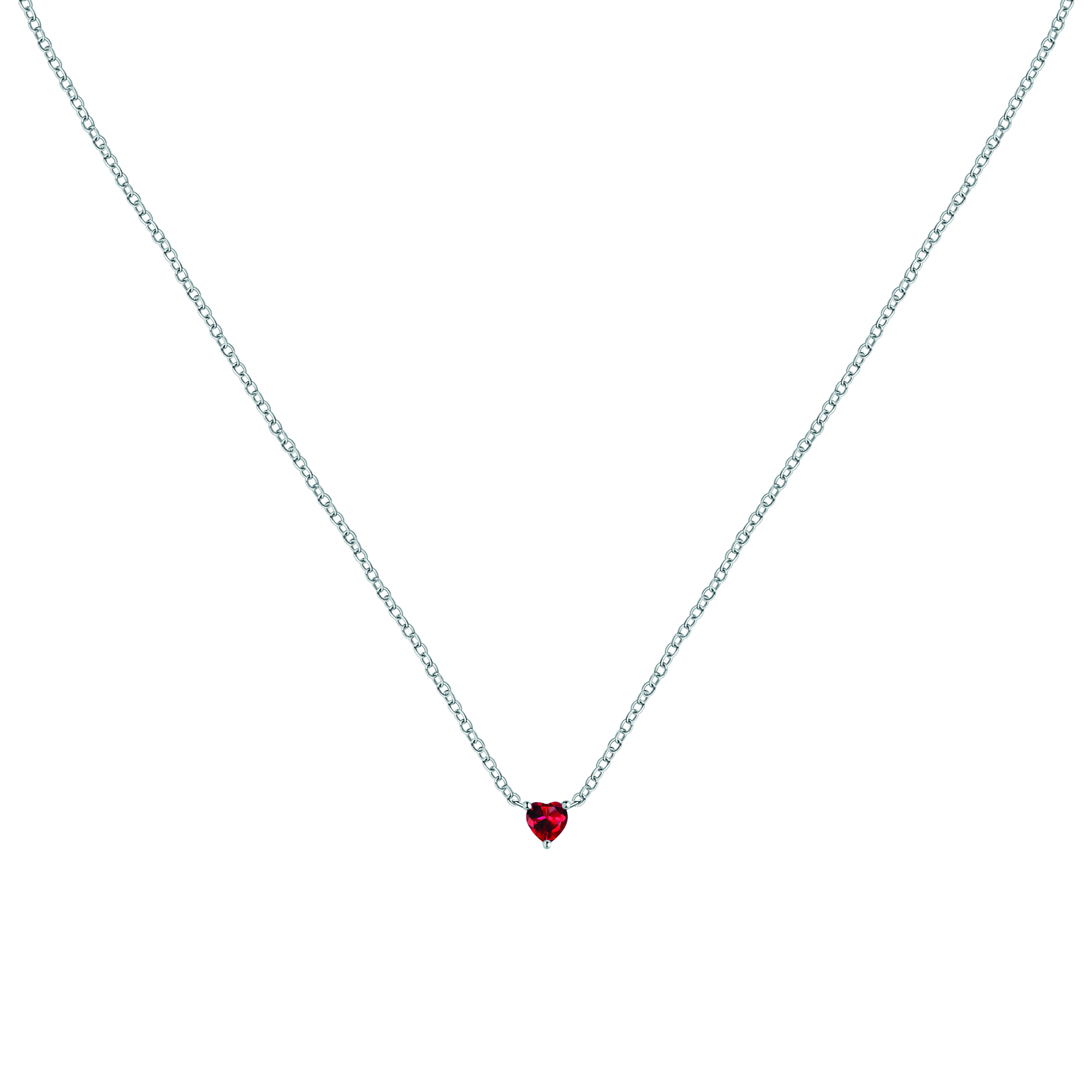 Collier en argent 925, zircons, SILVER, LA PETITE STORY