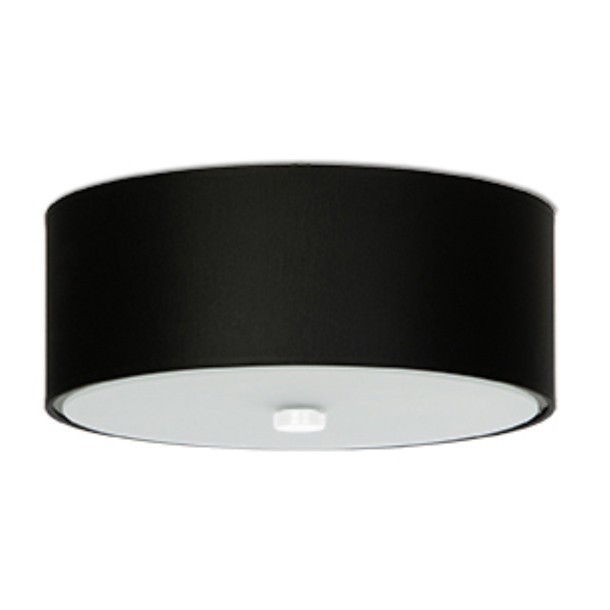 Plafonnier Tissu Noir E27 3 Skala, EDEN