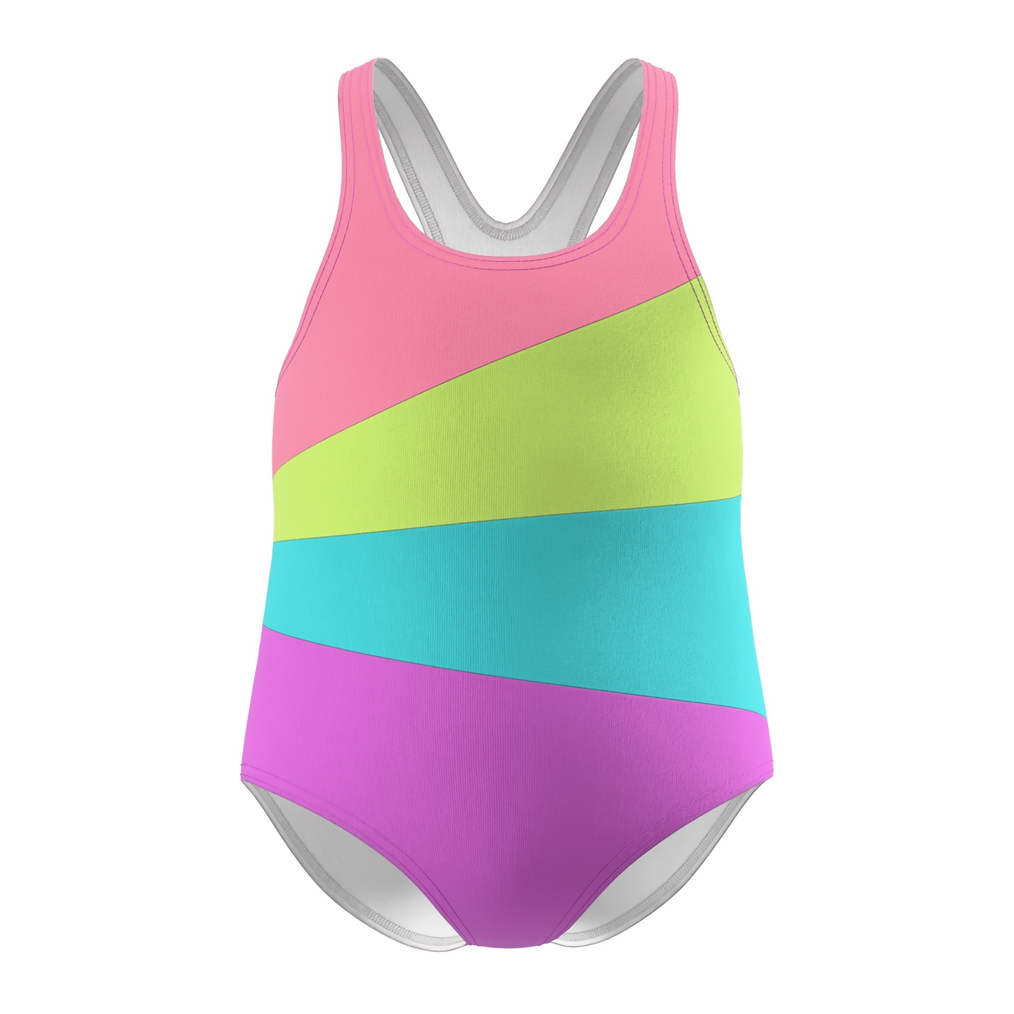 Maillot de bain 1 pièce dos nageur motif/style blocs de couleurs RADIATING SPLICE, SPEEDO