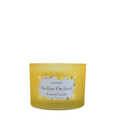Sicilian Orchard 2 Wick Candle Basil and Wild Lemon Scent SO'HOME