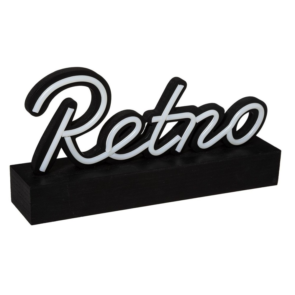 Mot Déco Lumineux Led Rétro Noir, ATMOSPHERA