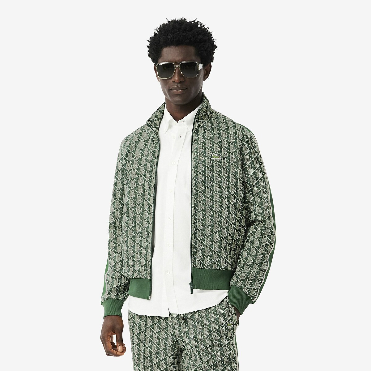 Sweat zippé col montant, LACOSTE