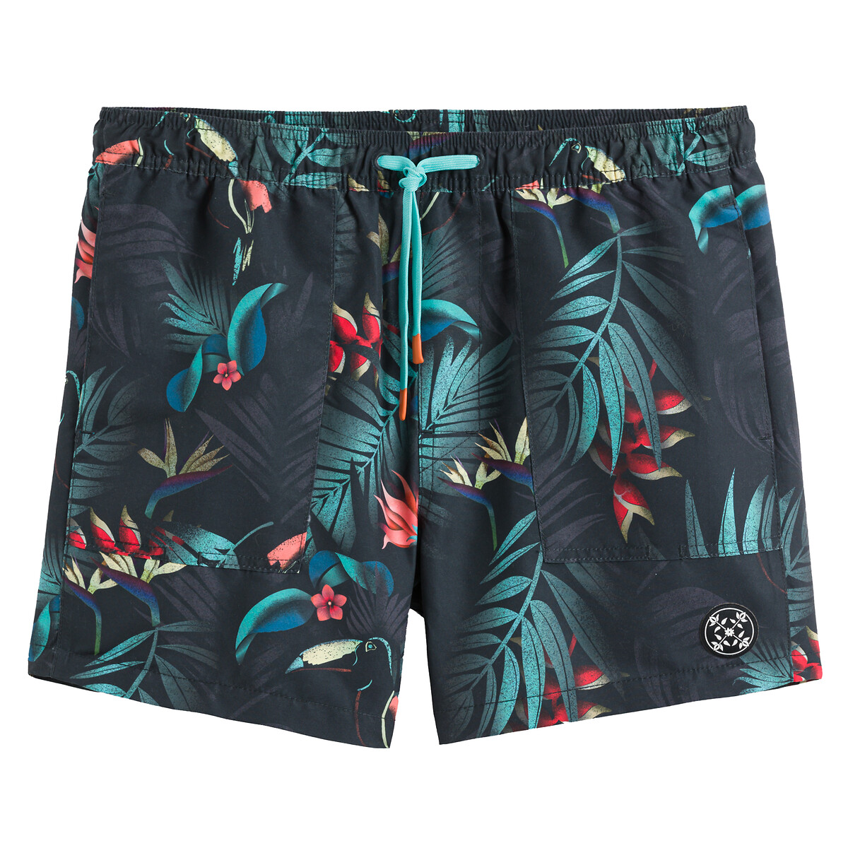 Swim Shorts in Floral/Leaf Print