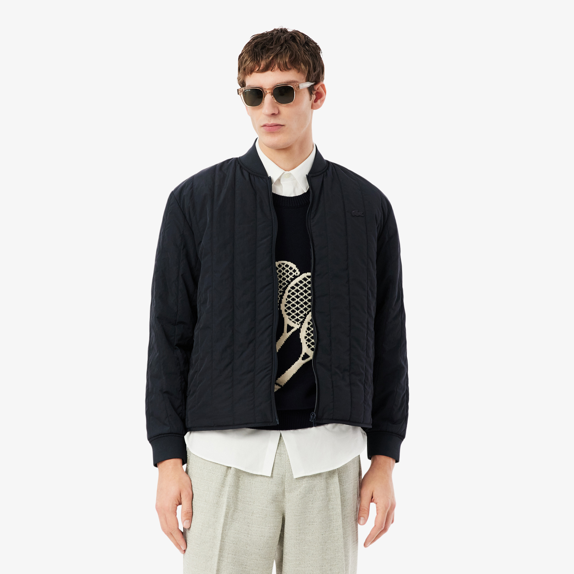 Doudoune matelassée légère déperlante, LACOSTE