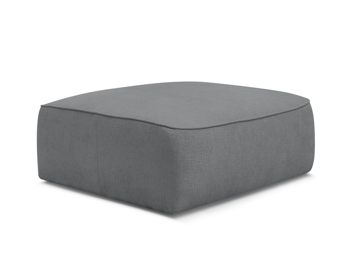 Pouf tissu texturé, LEOPOLD, BOBOCHIC