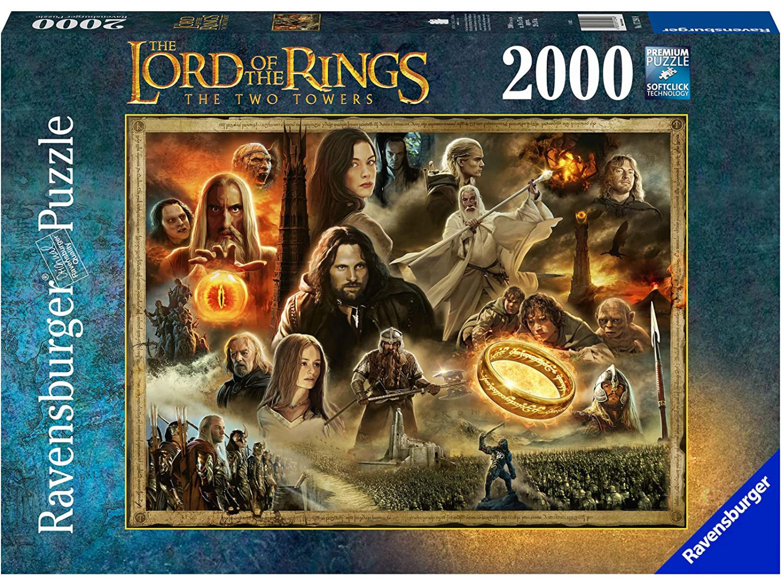 Puzzle 2000 pièces - Les Deux Tours / Le Seigneur des anneaux, RAVENSBURGER