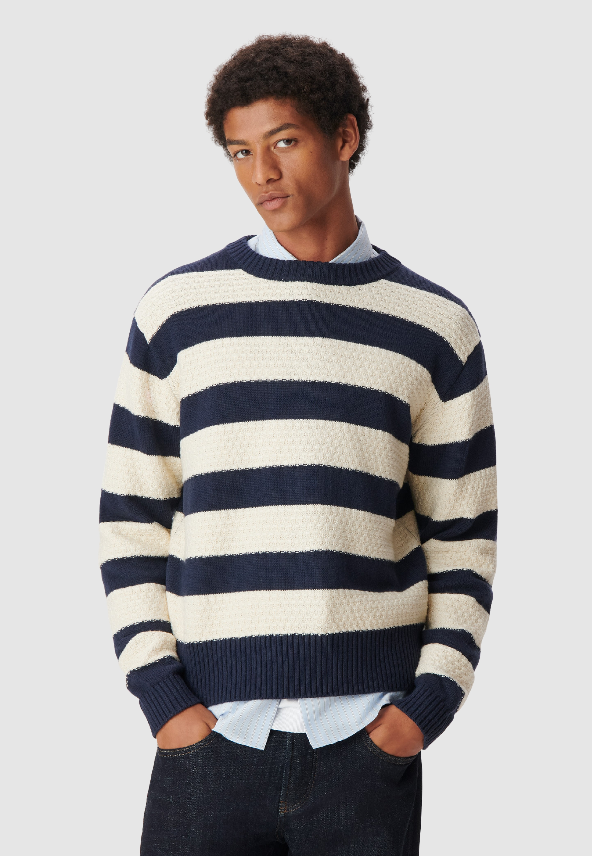 Pull tricot rayé, IKKS
