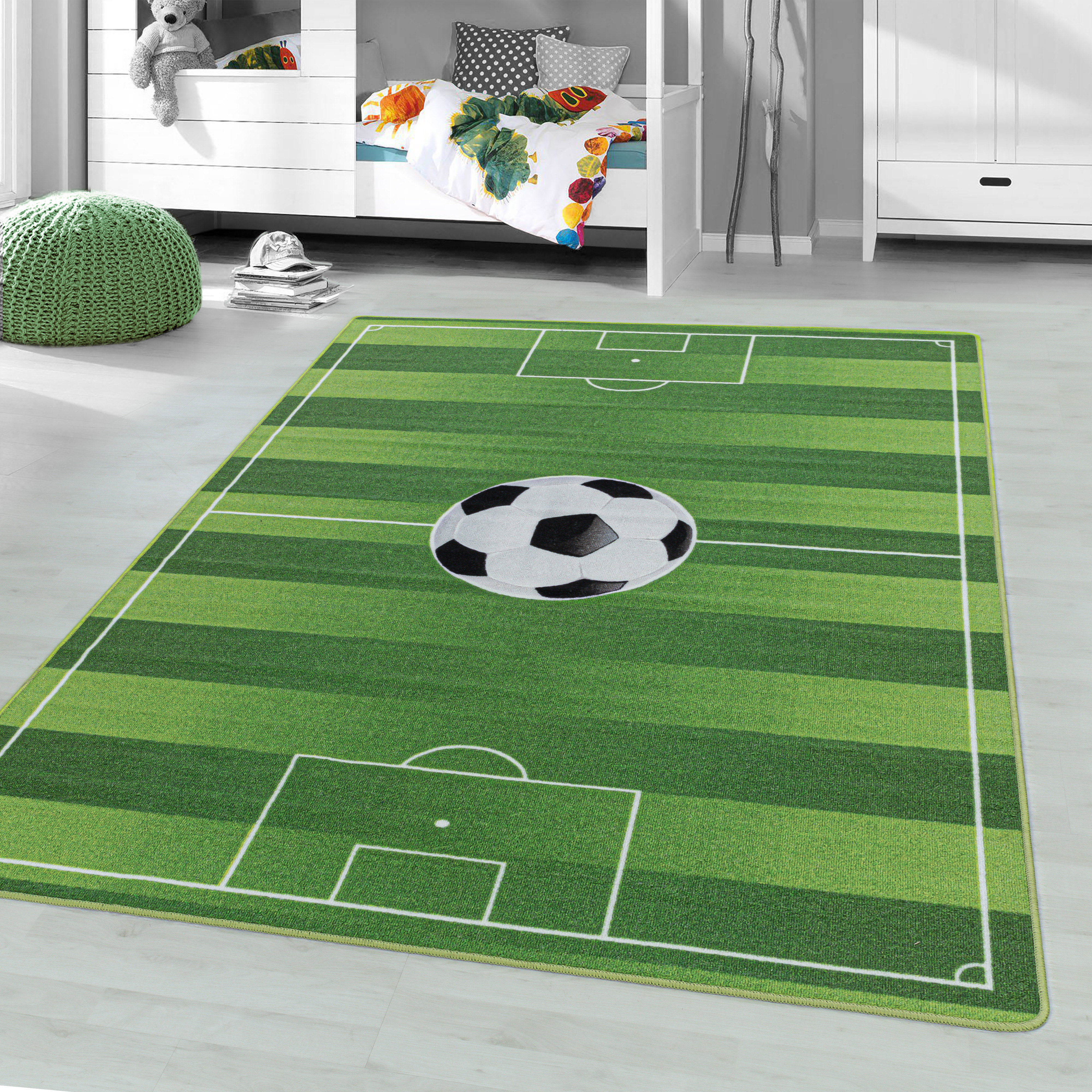 Tapis enfant terrain de foot PLAY, NAZAR RUGS