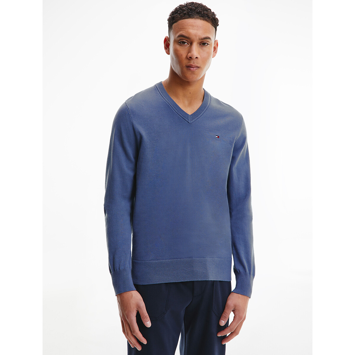 Image of 1985 Cotton Mix Jumper with V-Neck