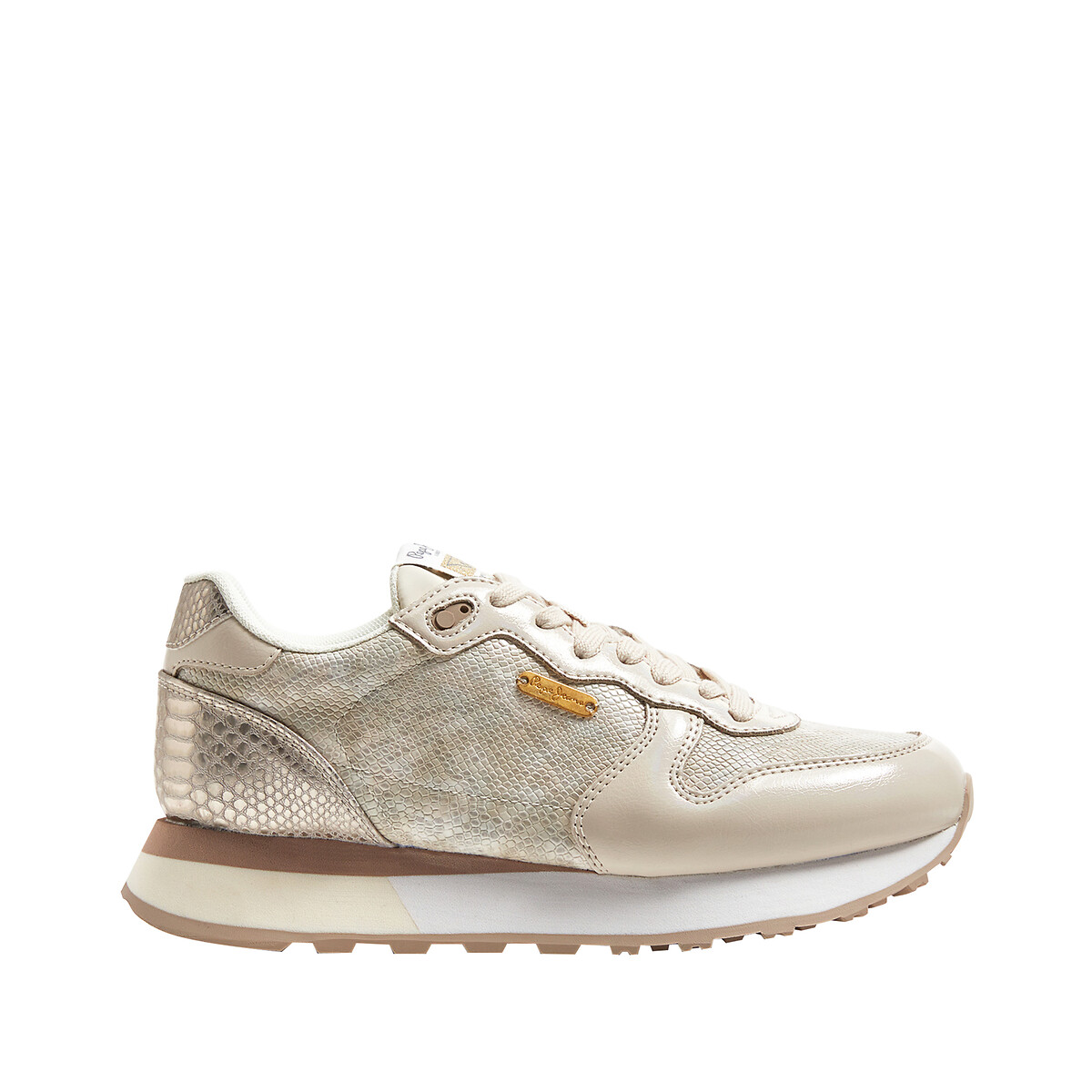 Baskets dover, effetto pitonato Pepe Jeans | La Redoute