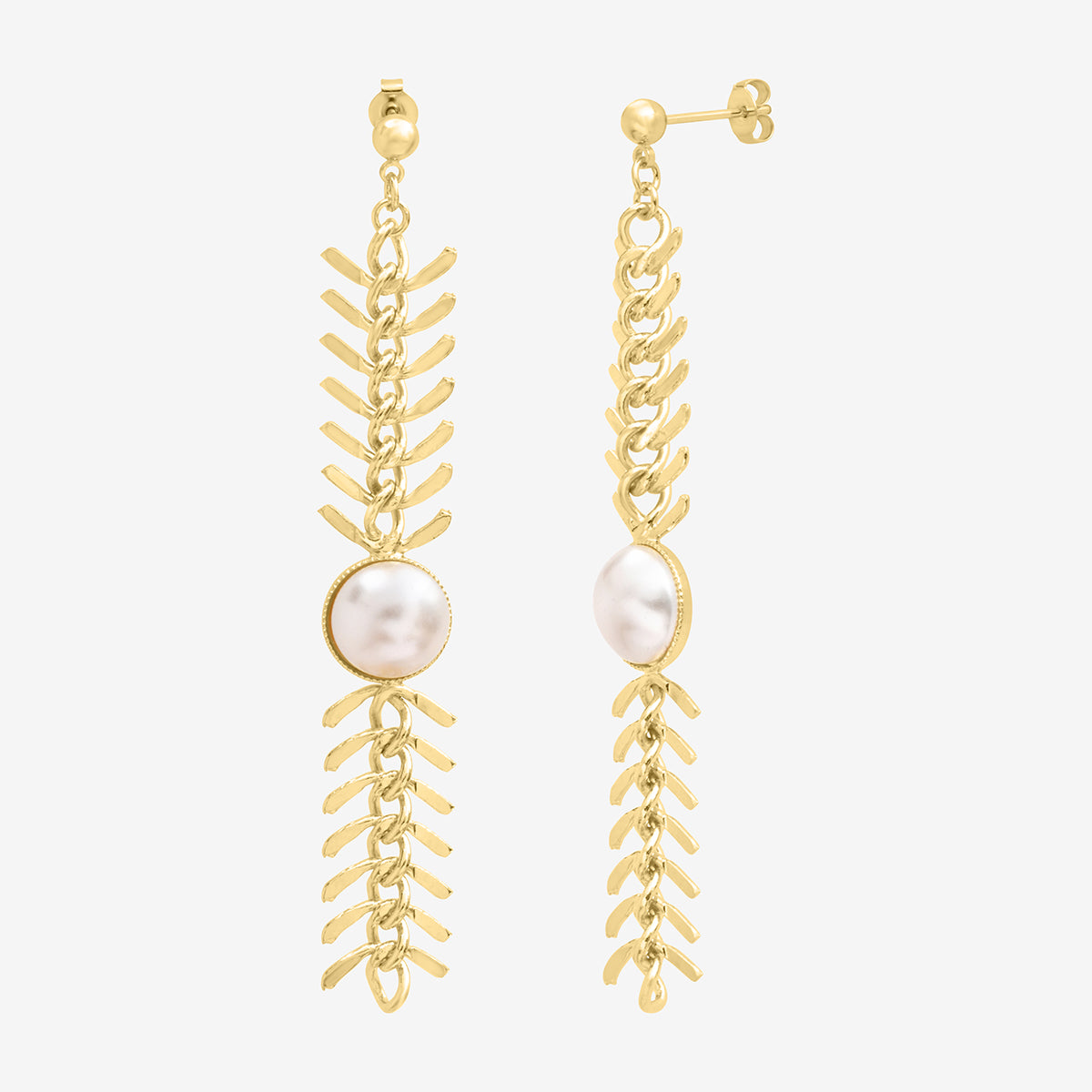 Boucles d'oreilles dorées - kylie, CAROLINE NAJMAN