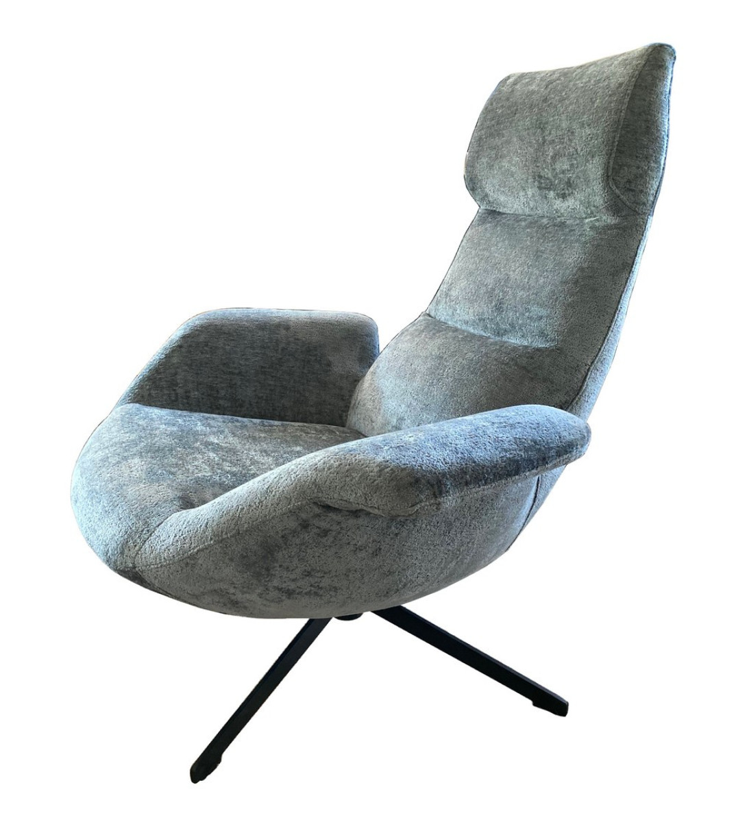 Fauteuil rotatif en velours - ASTI, MATHI DESIGN