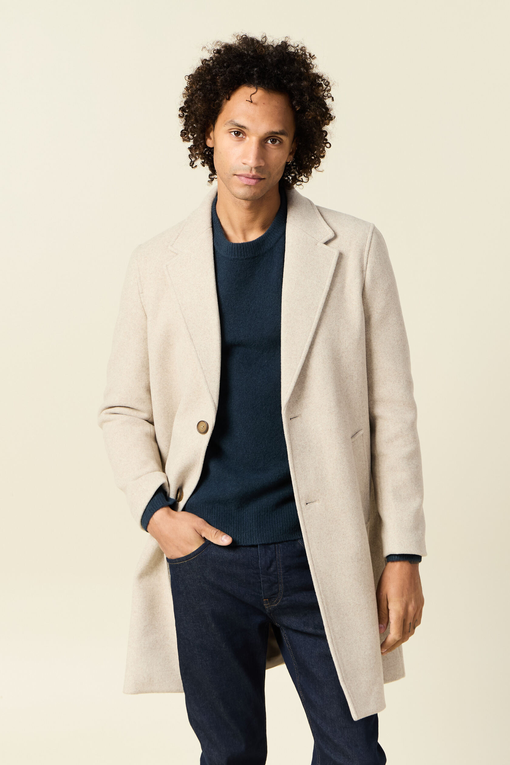 Manteau long boutonné, BONOBO