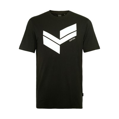 Bryzo Logo Print T-Shirt in Cotton with Crew Neck KAPORAL
