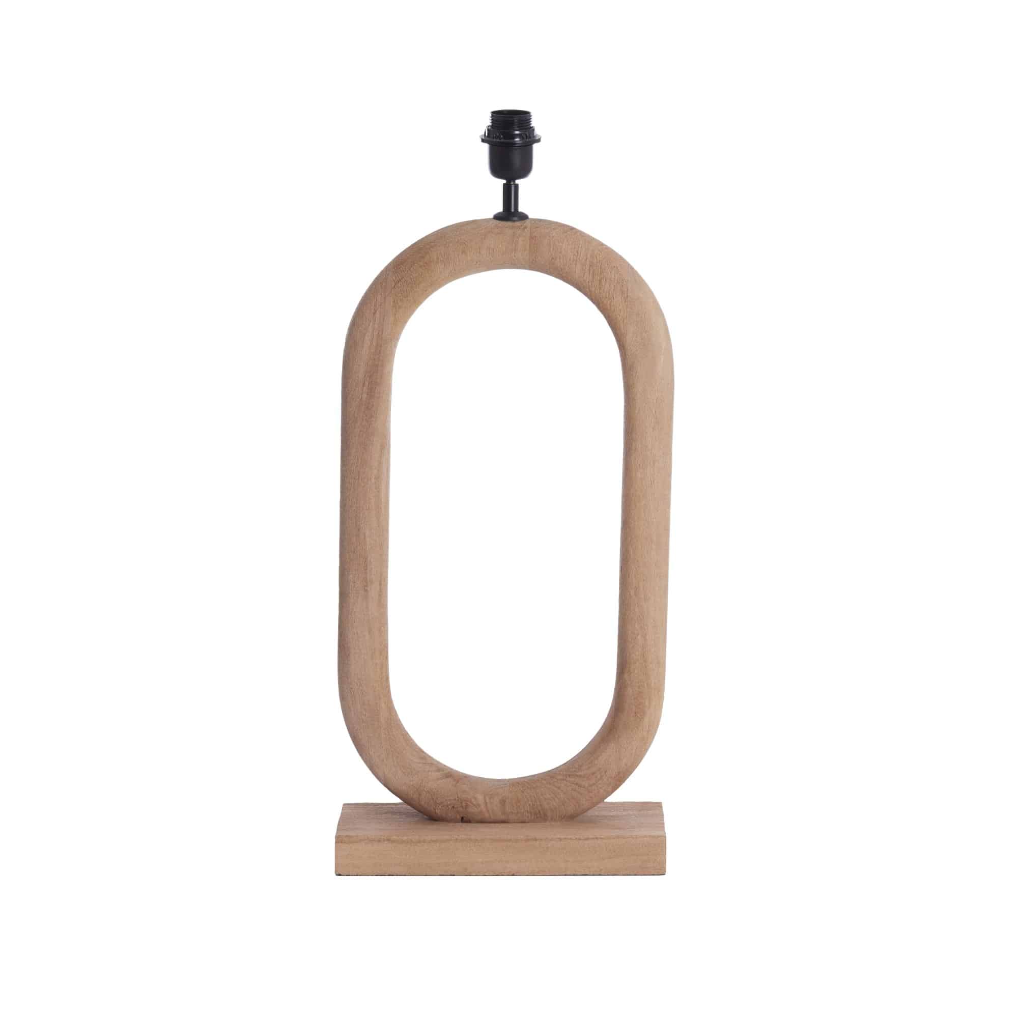 Pied De Lampe Bois PACECO, LIGHT & LIVING