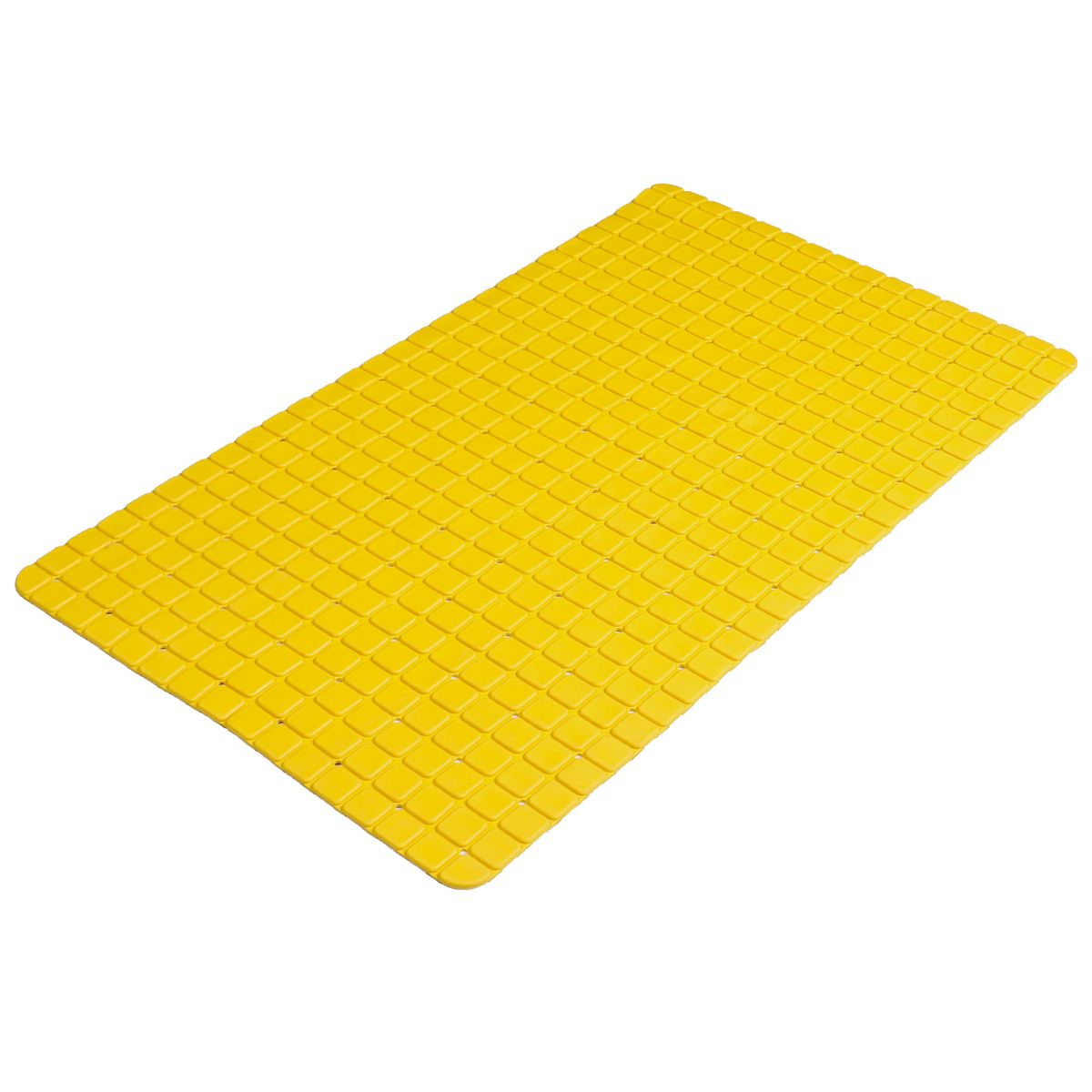 Tapis fond de baignoire antidérapant pvc jaune mosaic jaune Wadiga