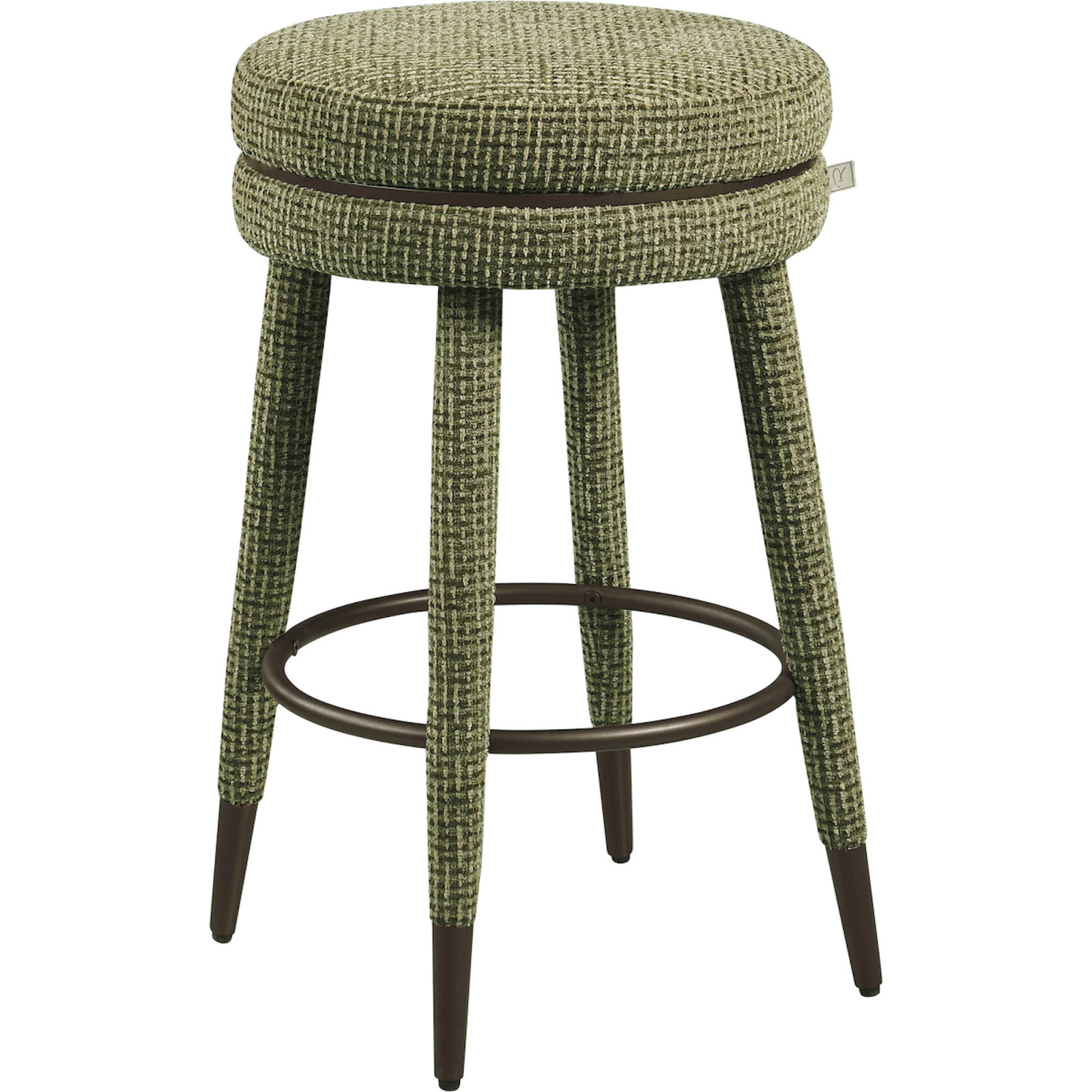 Tabouret de comptoir pivotant en tissu, RECOLLECTION