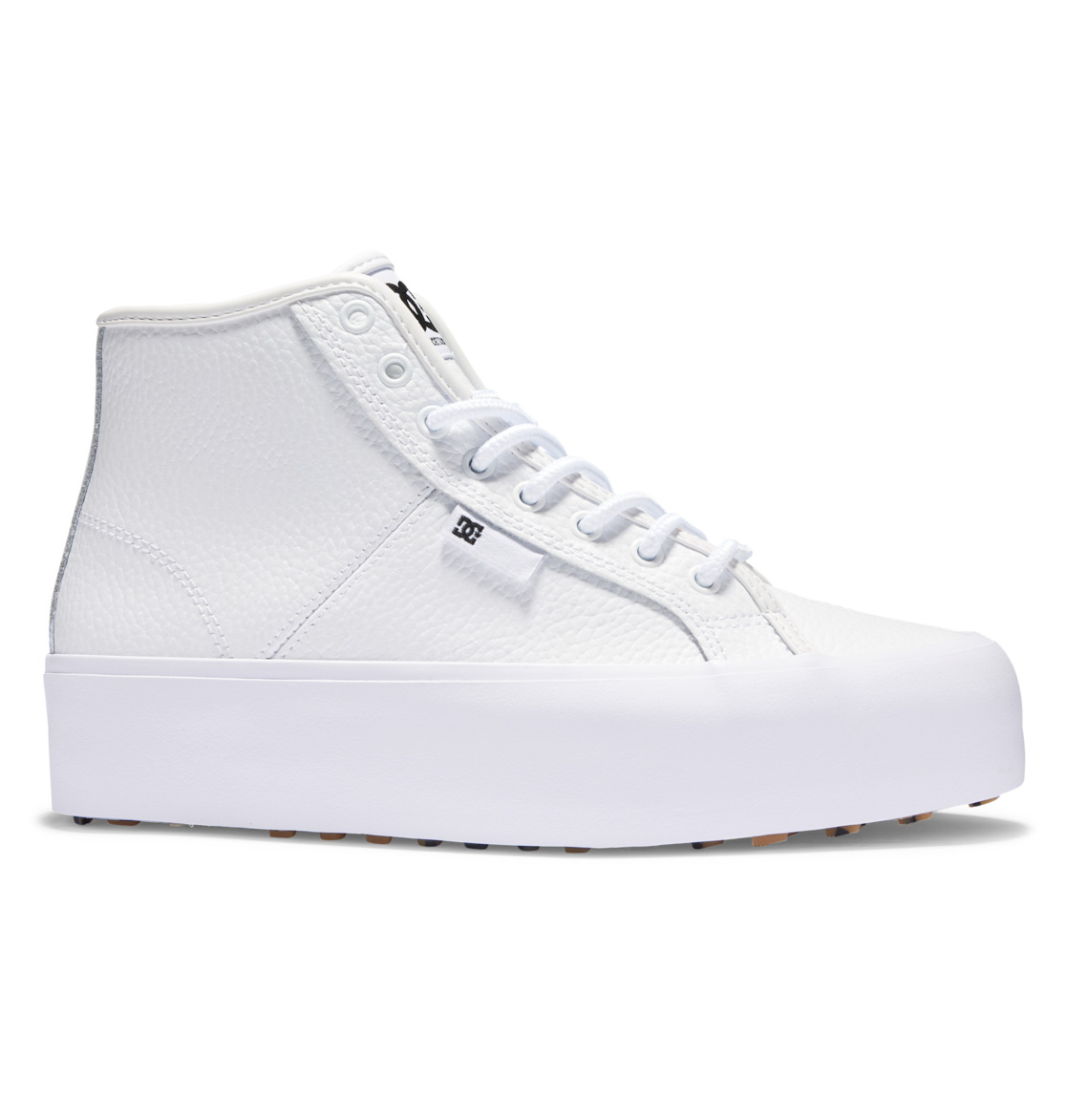 Baskets DC Shoes Manuel Hi WNT - Femme - Cuir Et Synthétique