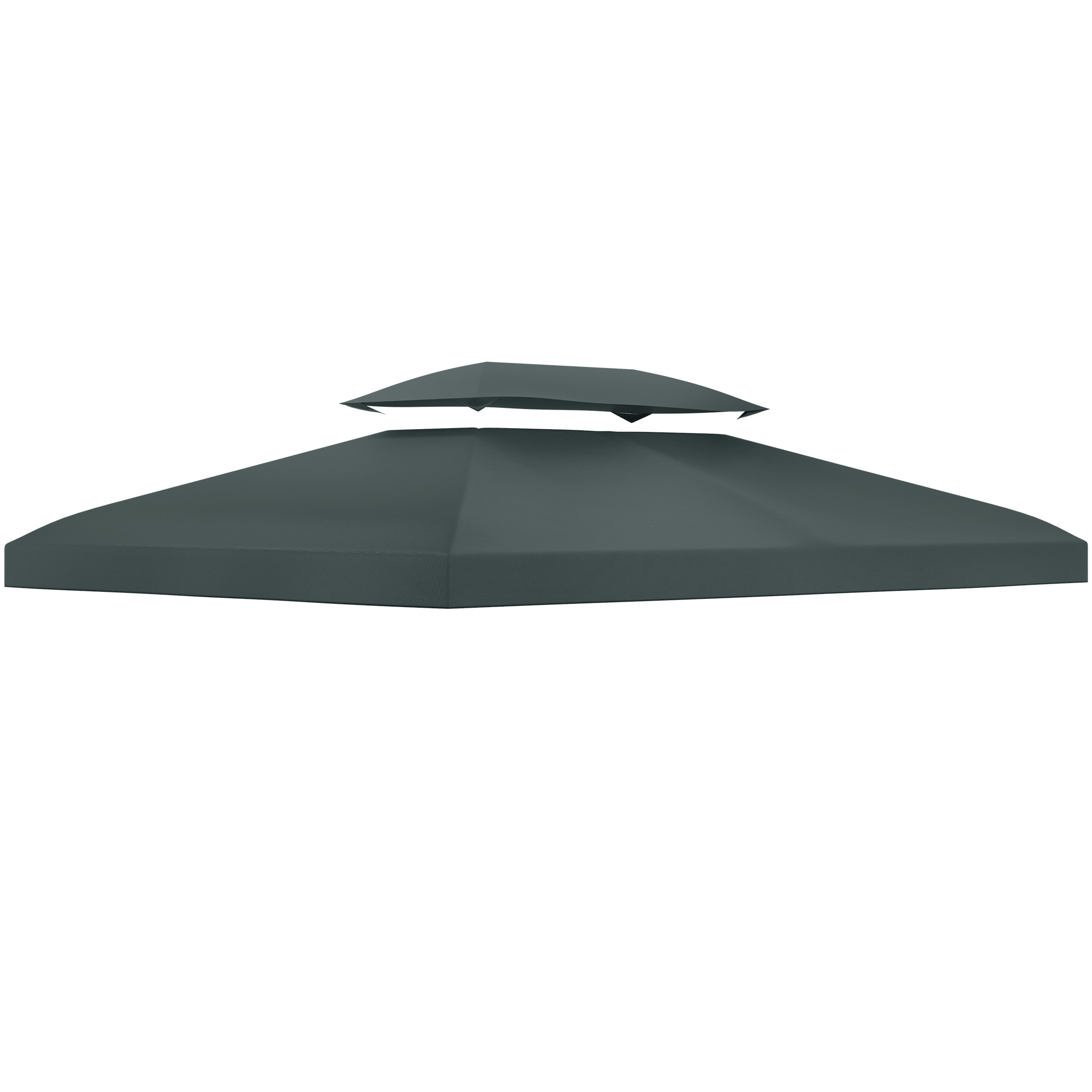 Toit de cabine de rechange Polyester Gris, OUTSUNNY