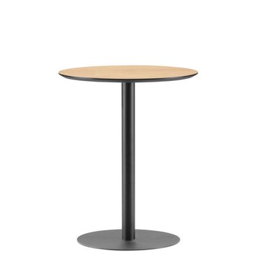 Table bistrot ronde en bois et métal   bois clair - PURE DRAWER