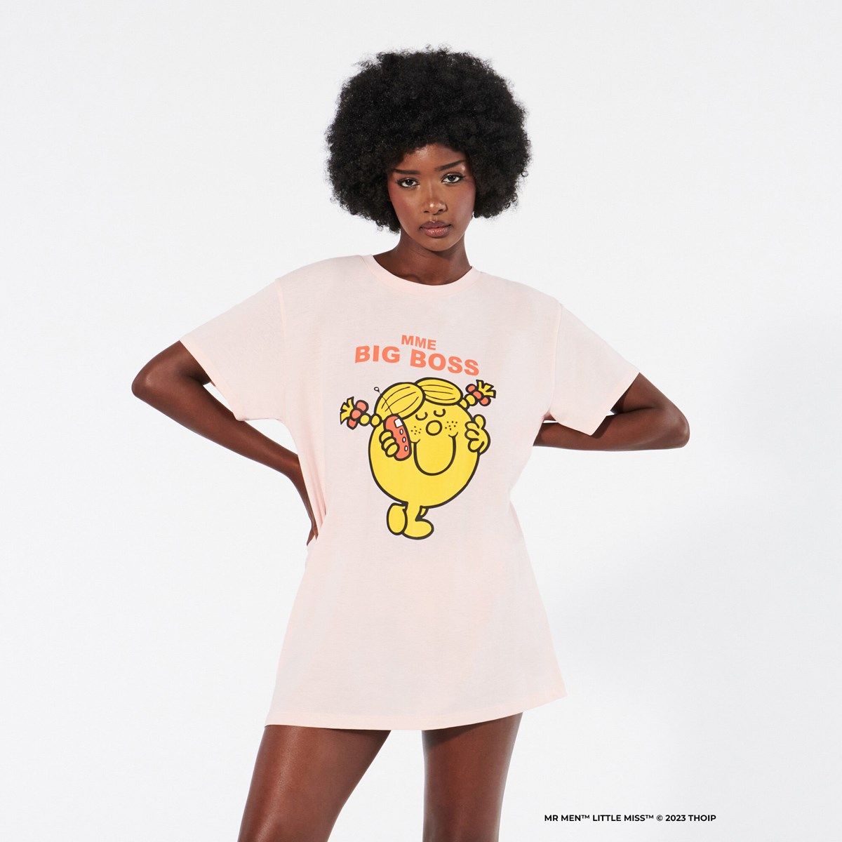 Set t shirt et culotte mme big boss missbossiz rose p le Undiz