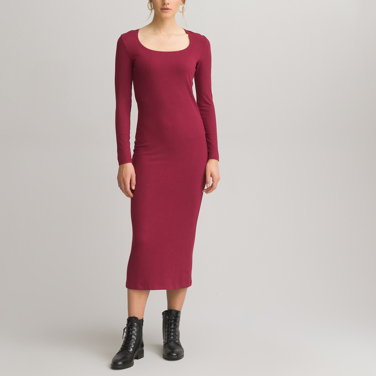 la redoute robe rouge femme