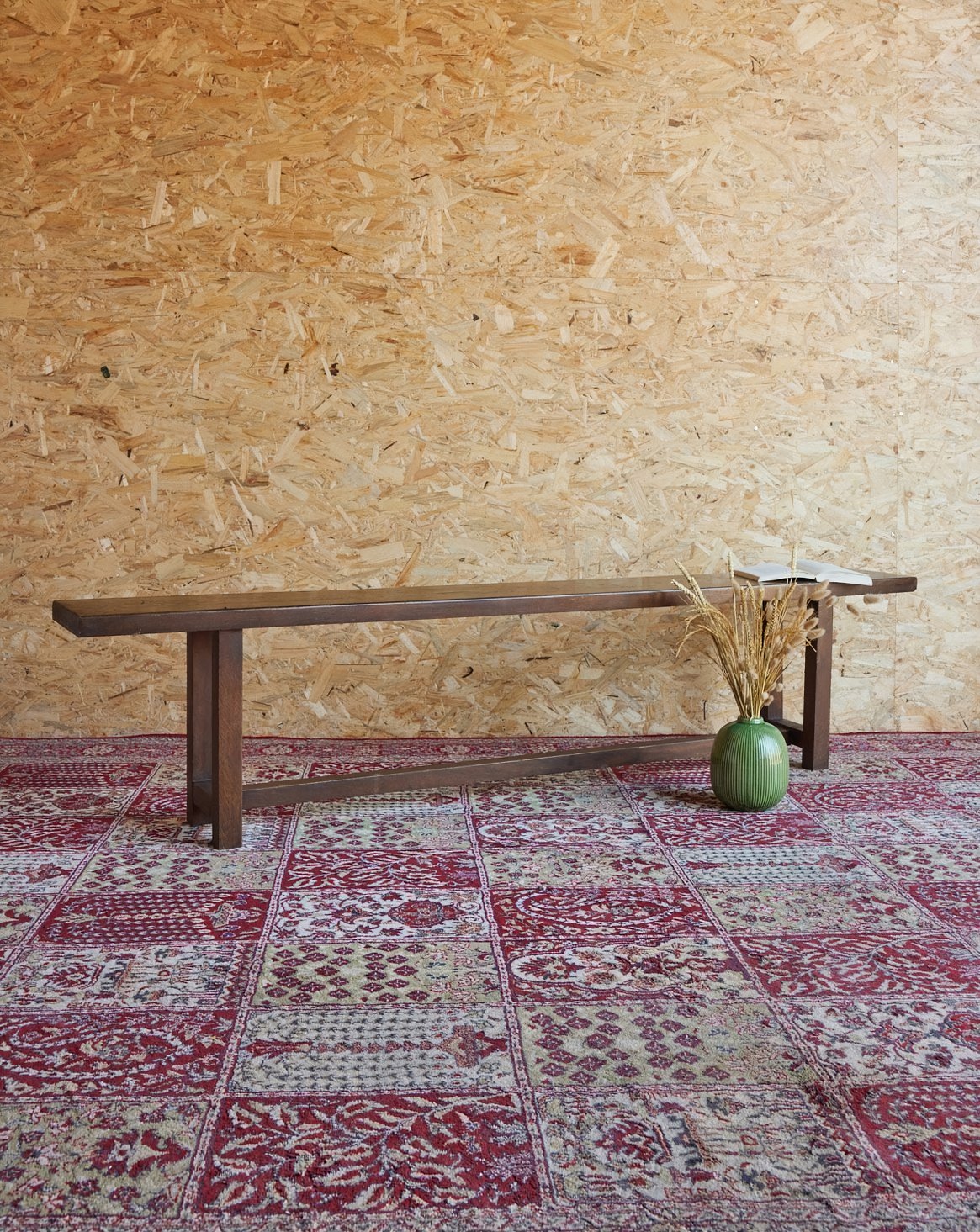 Banc de ferme en bois Antoine N°428 - Bon état, DEBONGOUT