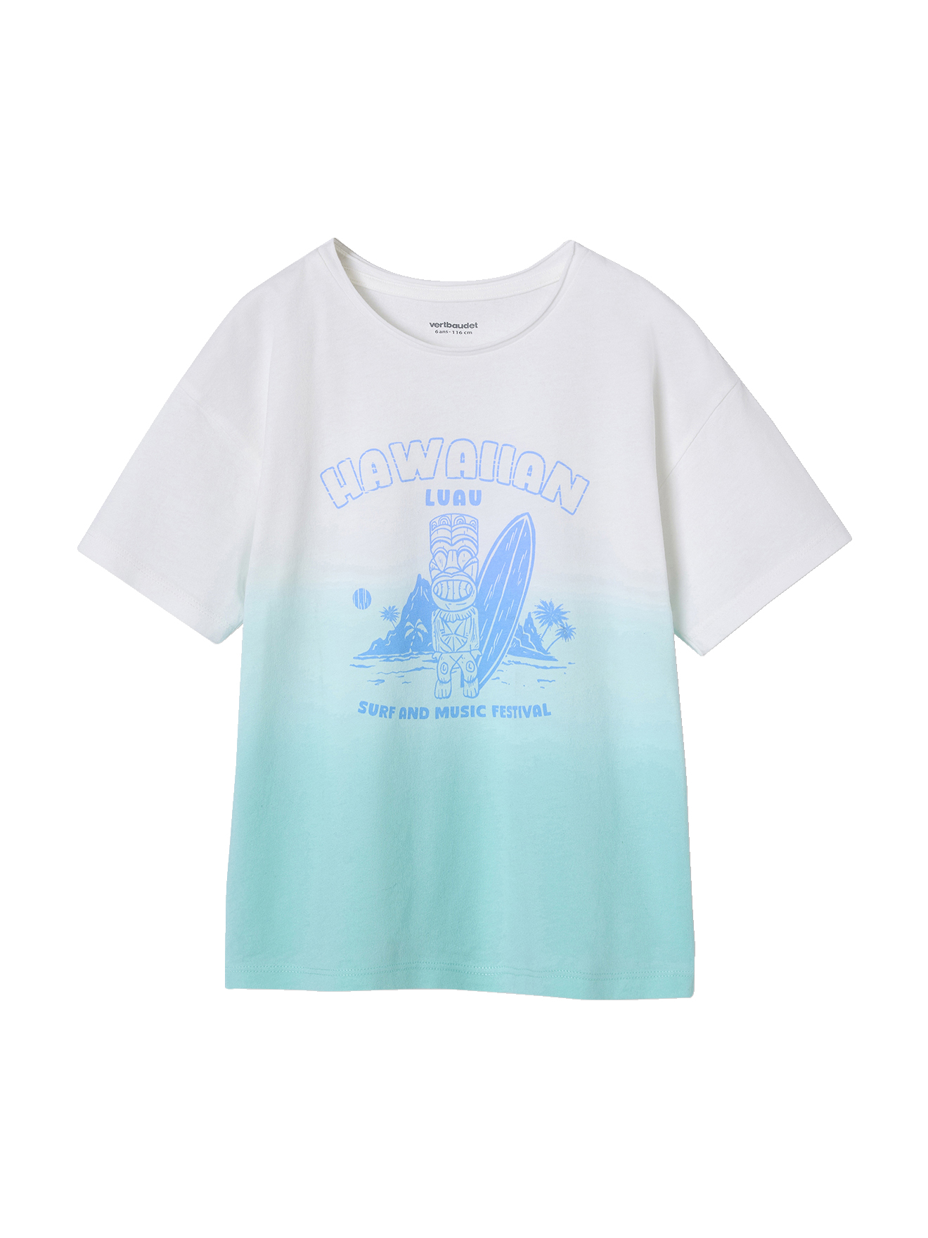 T-shirt Dip & Dye, VERTBAUDET