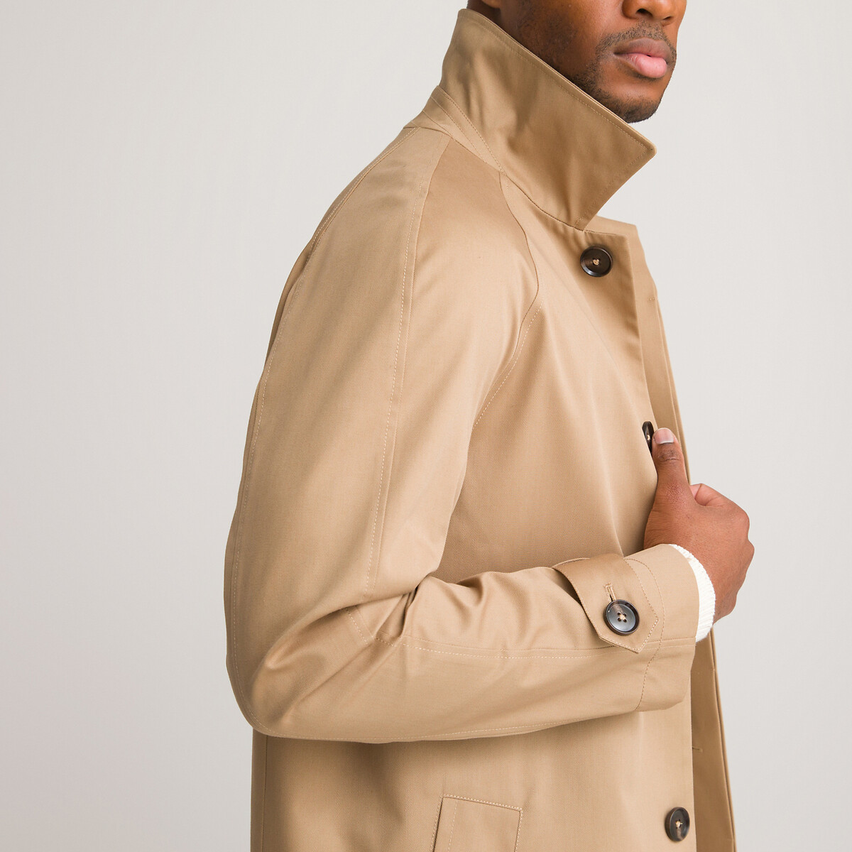 Homme Vêtements Manteaux Imperméables et trench coats Hooded leather coat Vetements pour homme en coloris Vert 