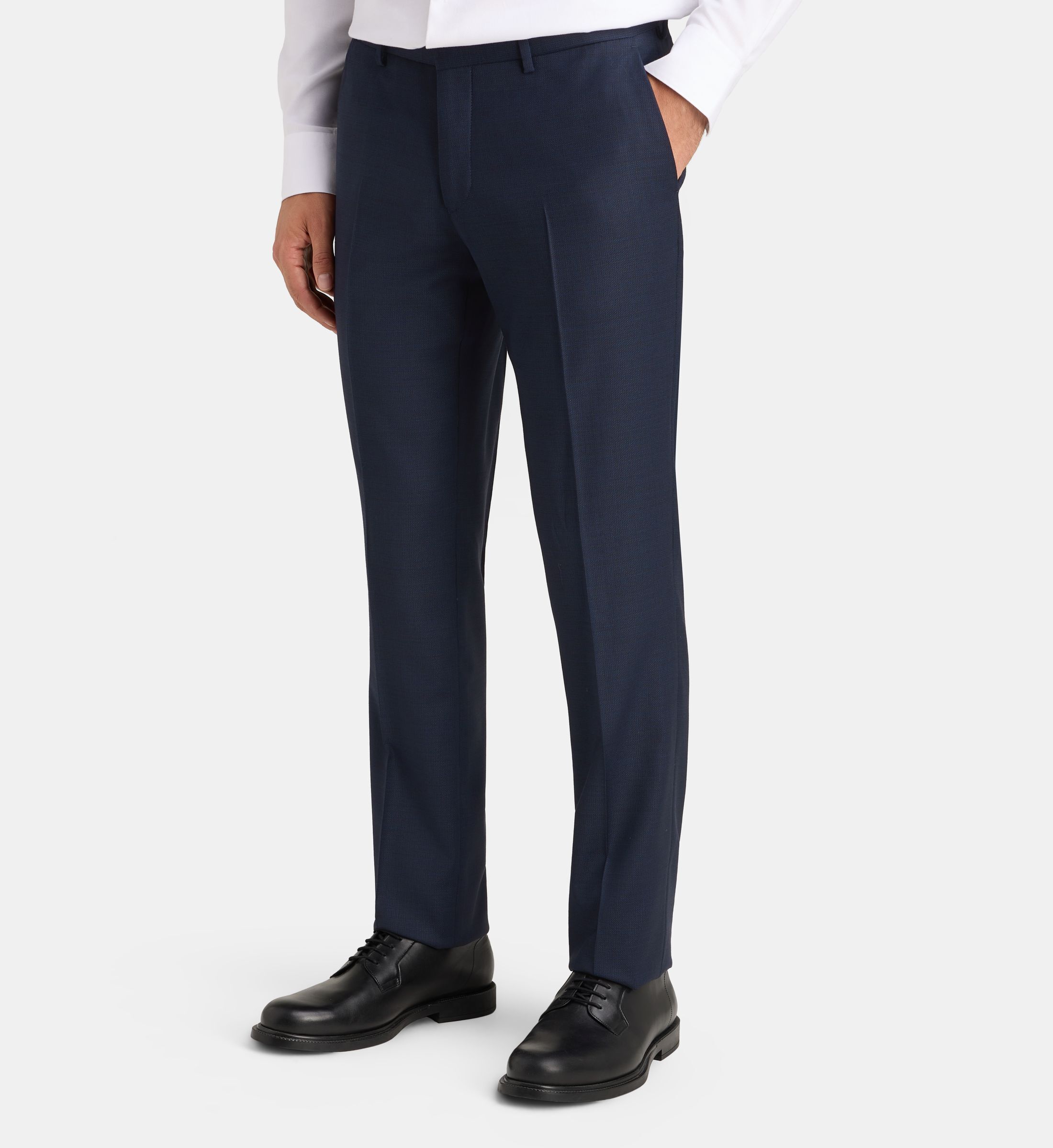 Pantalon de costume ajusté bacco armure laine italienne, COMPTOIR GL