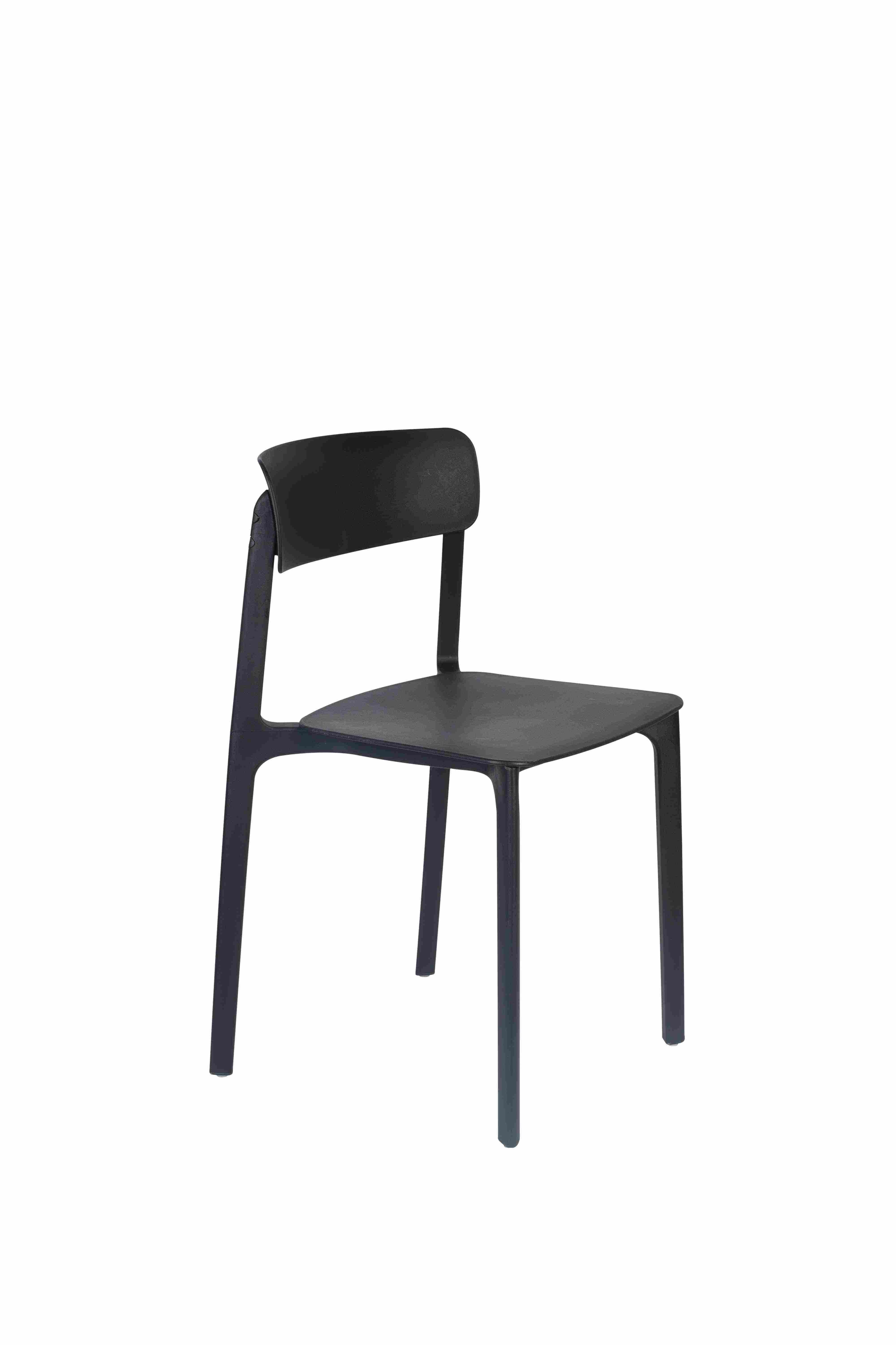 Chaise de salle à manger empilable (lot de 4), CLIVE, BOITE A DESIGN