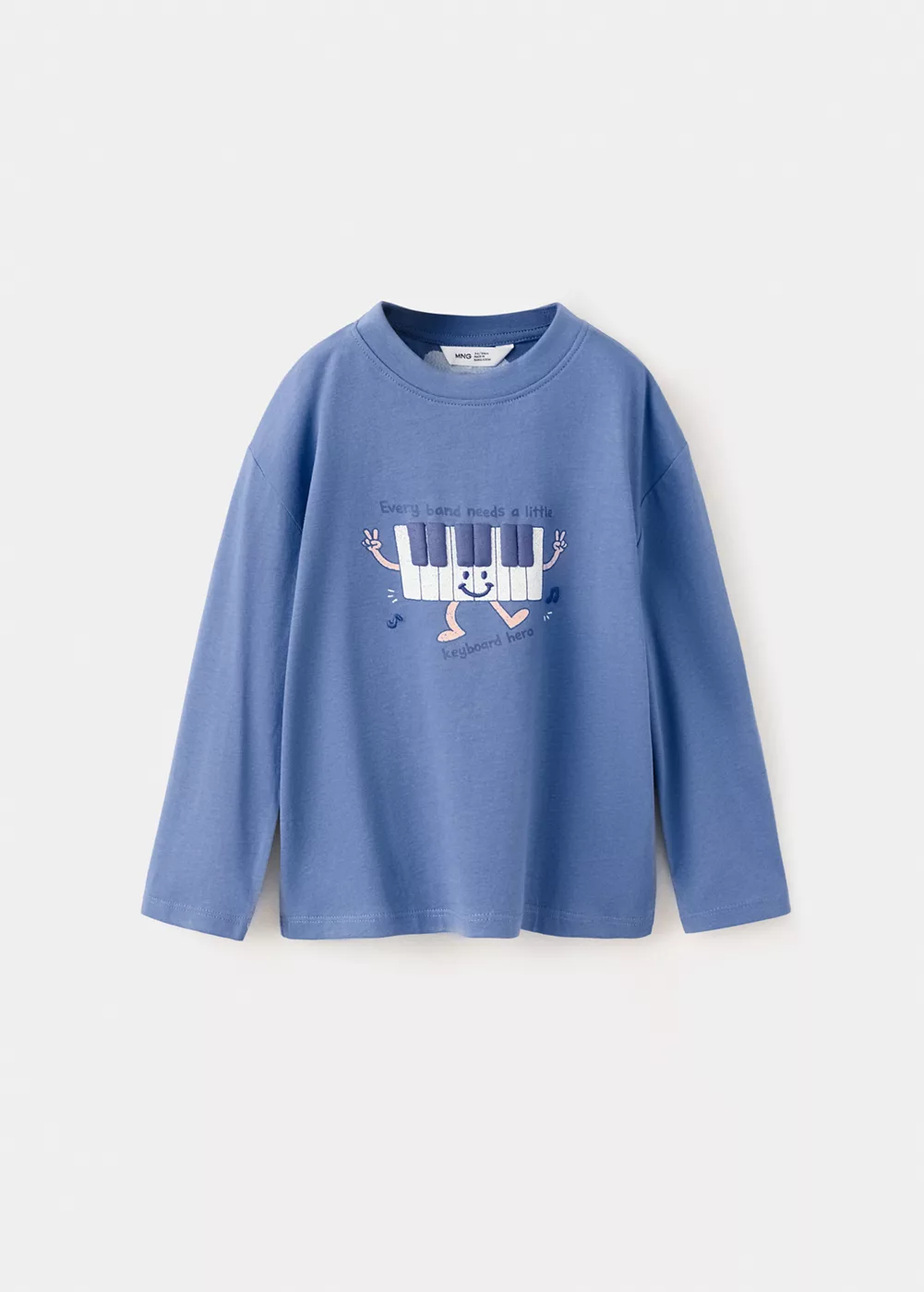 T-shirt manches longues imprimé relief, MANGO BABY