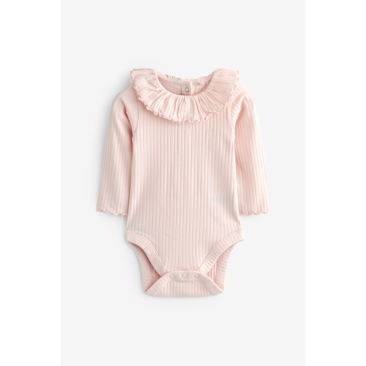 Lot de 2 bodies manches longues bébé col roulé rose - Vertbaudet