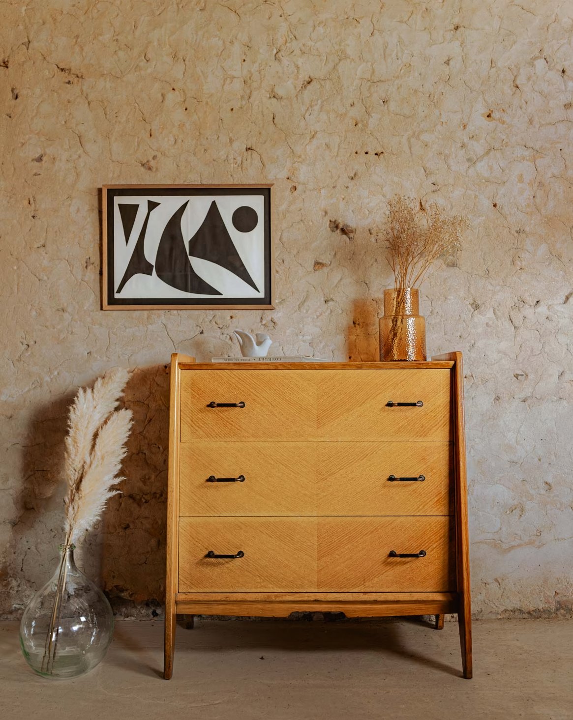 Commode scandinave en bois Olga N°433 - Bon état, DEBONGOUT