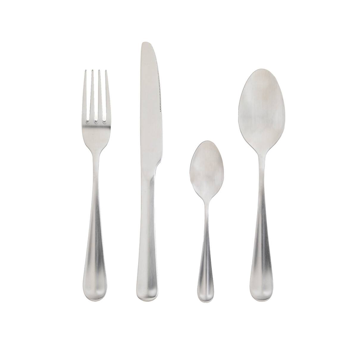 16-Piece Materi Matte Stainless Steel Cutlery Set