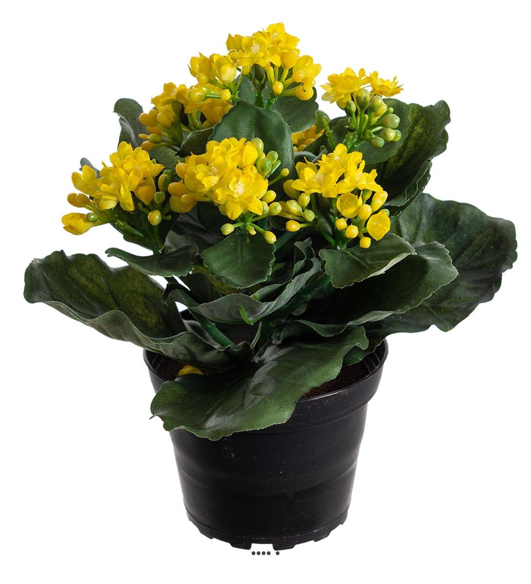 Kalanchoé artificiel en pot H 20 cm adorable, ARTIFICIELLES