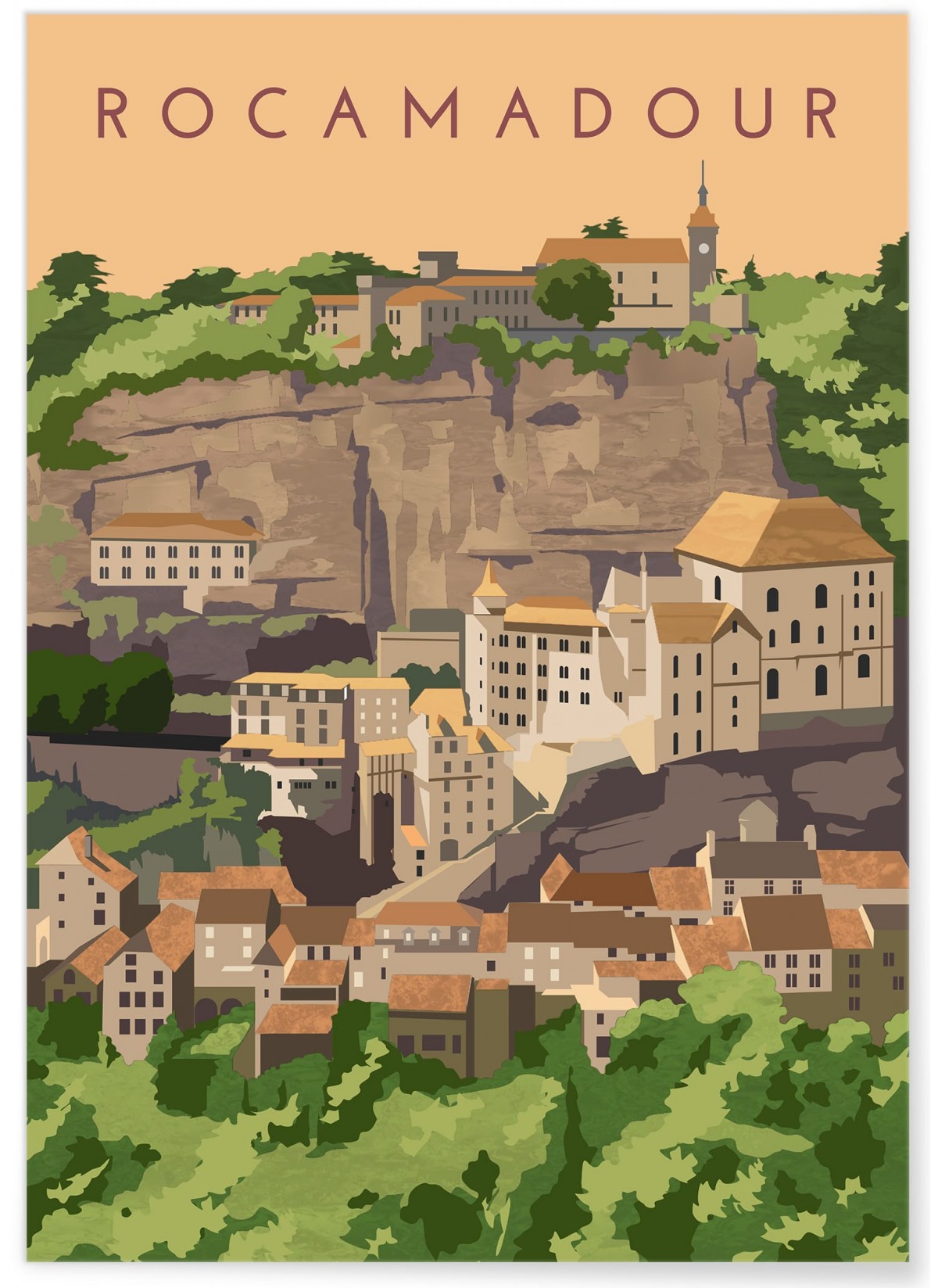 Affiche ville Rocamadour, L'AFFICHERIE