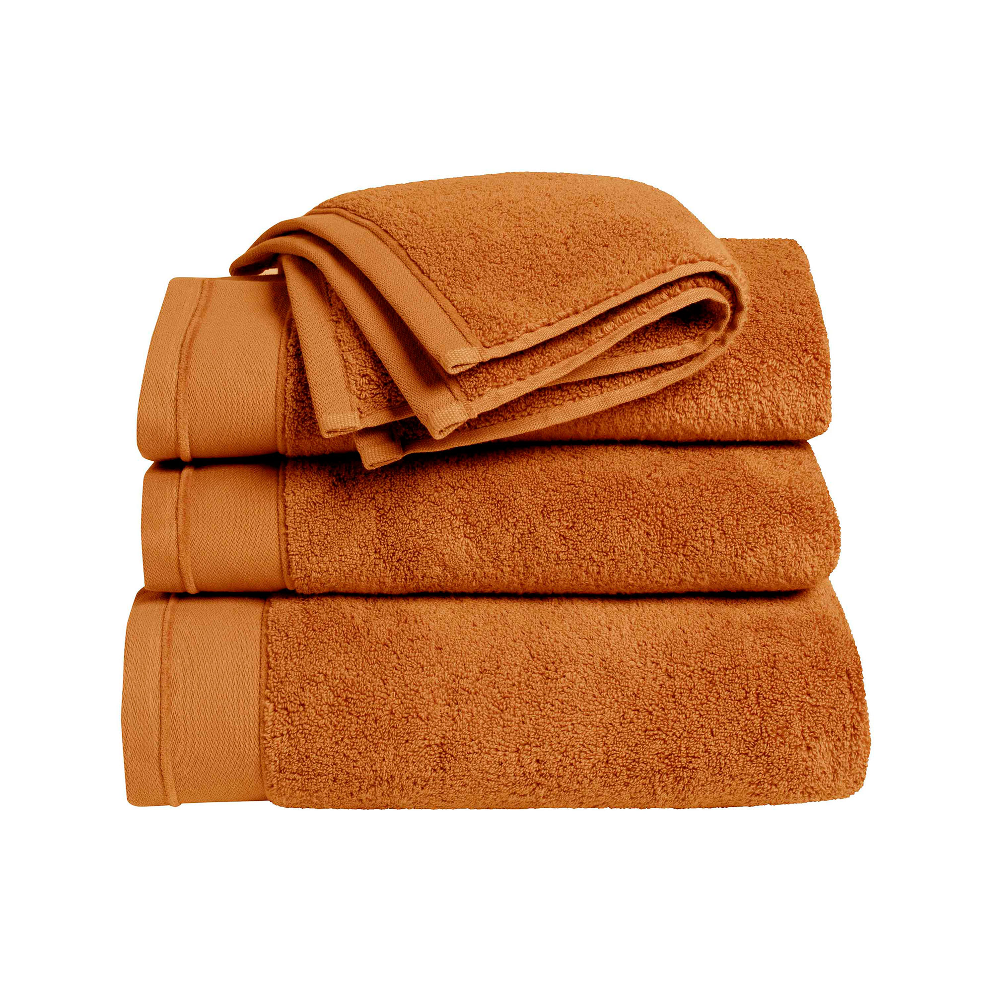 Serviette de toilette 100% Coton BIO, DOUCEUR NATURE, BLANC CERISE