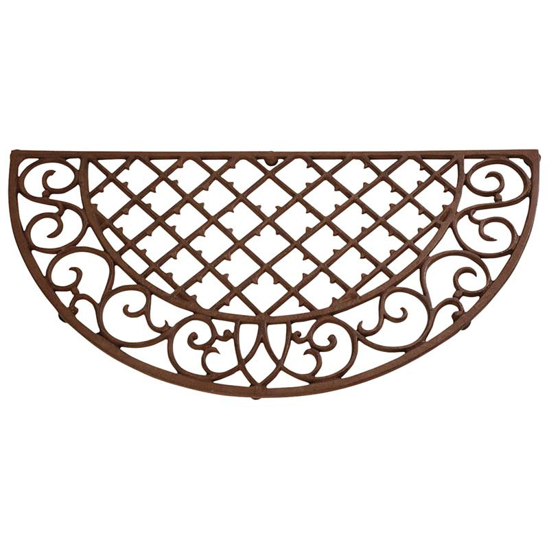 Paillasson demi-lune en fonte 68 cm, ESSCHERT DESIGN