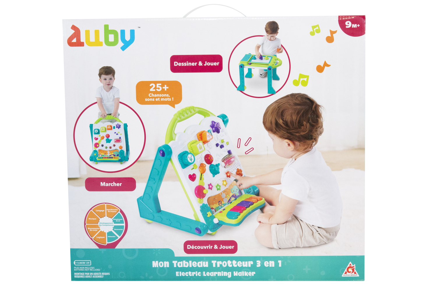 Mon Tableau Trotteur 3 En 1 - 9/18m, AULDEY TOYS