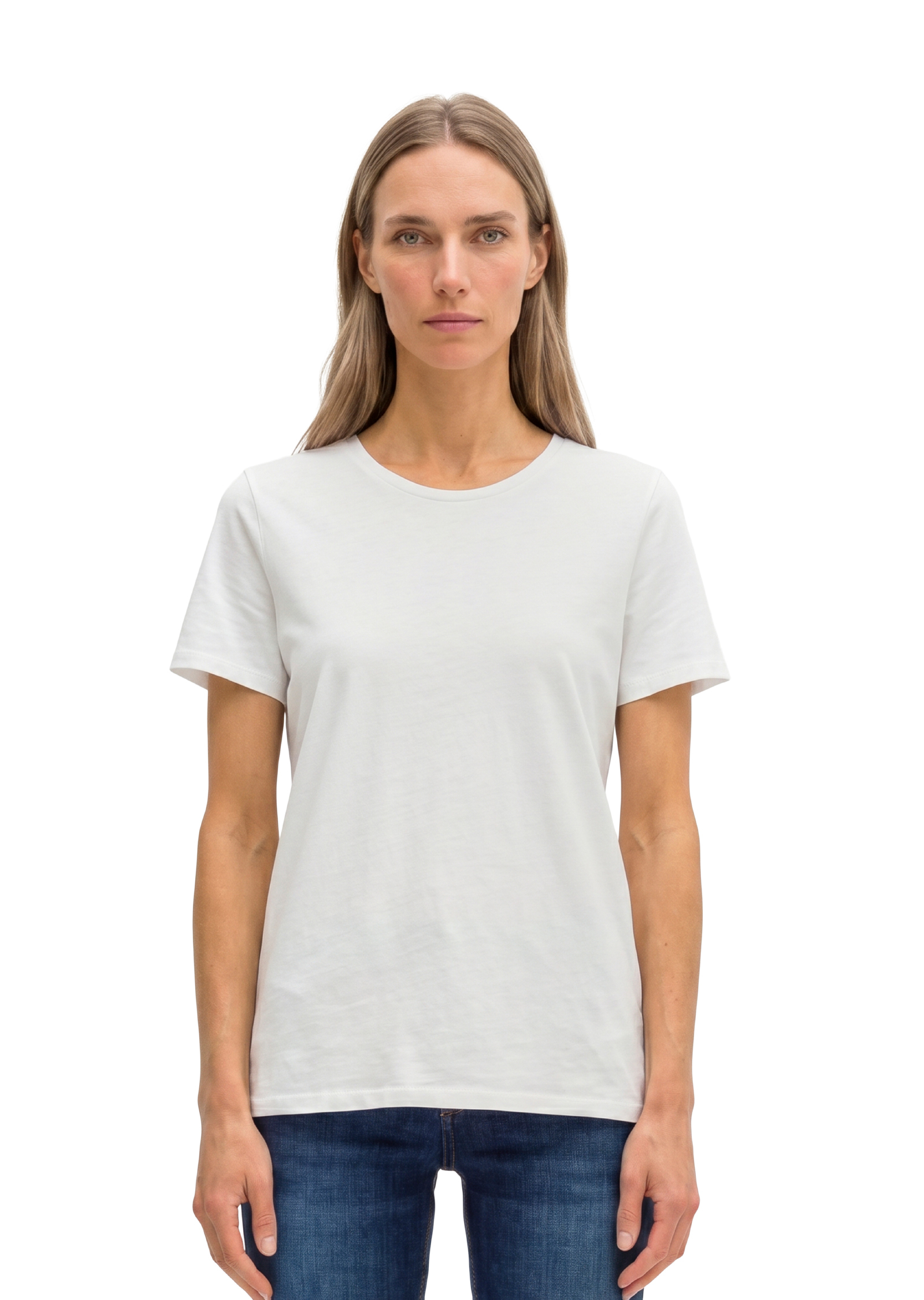 T-shirt à col rond regular en Organic Cotton SIngle Jersey, MARC O'POLO