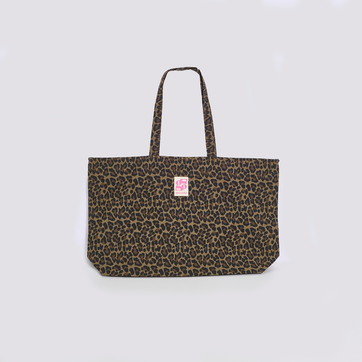 Totebag zippé motif léopard, GRAIN DE MALICE