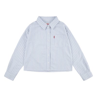 Striped Cotton Shirt with Long Sleeves LEVI'S KIDS